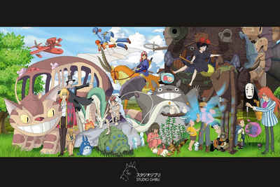 Close Up Poster Studio Ghibli Poster Collage 91,5 x 61 cm