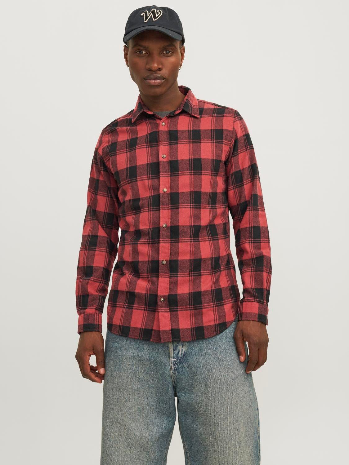 Langarmhemd JJJOSHUA FALL BUFFALO SHIRT LS
