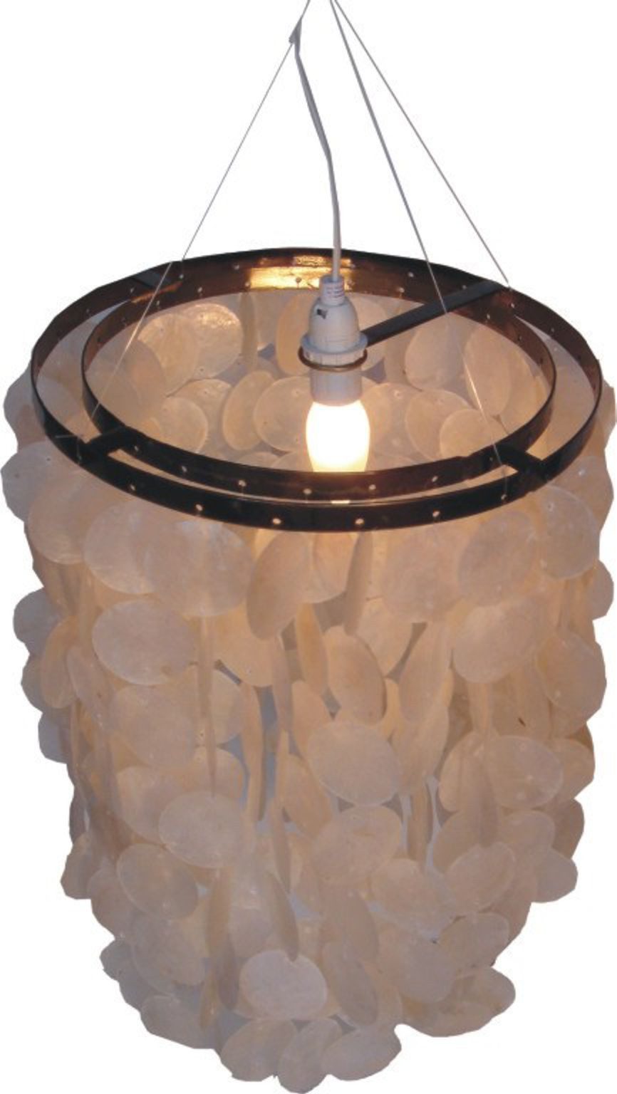 Guru-Shop Deckenleuchten Deckenlampe, Muschelleuchte aus hunderten.., Leuchtmittel nicht inklusive