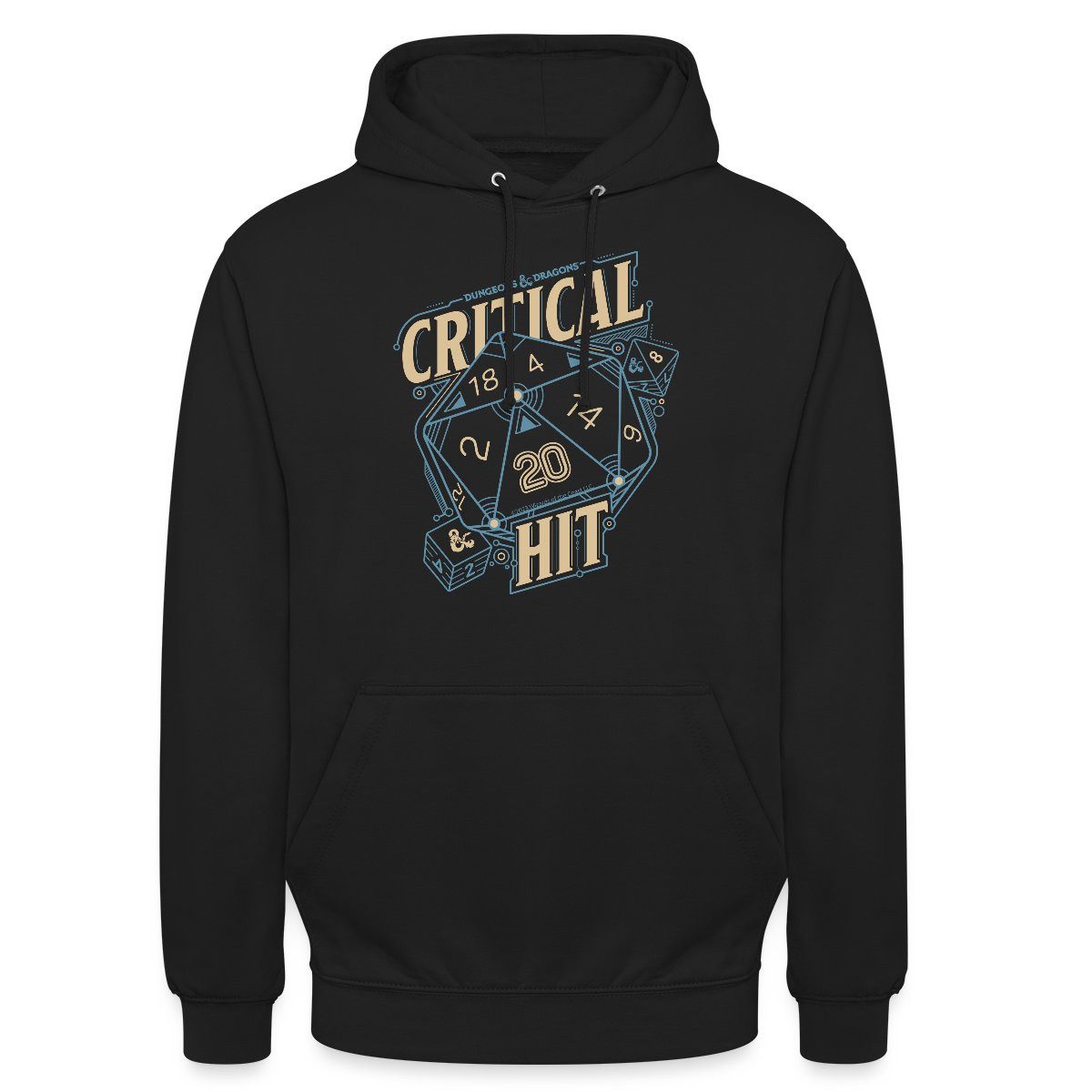 Spreadshirt Hoodie Dungeons And Dragons D20 Würfel Critical Hit Unisex Hoodie (1-tlg)