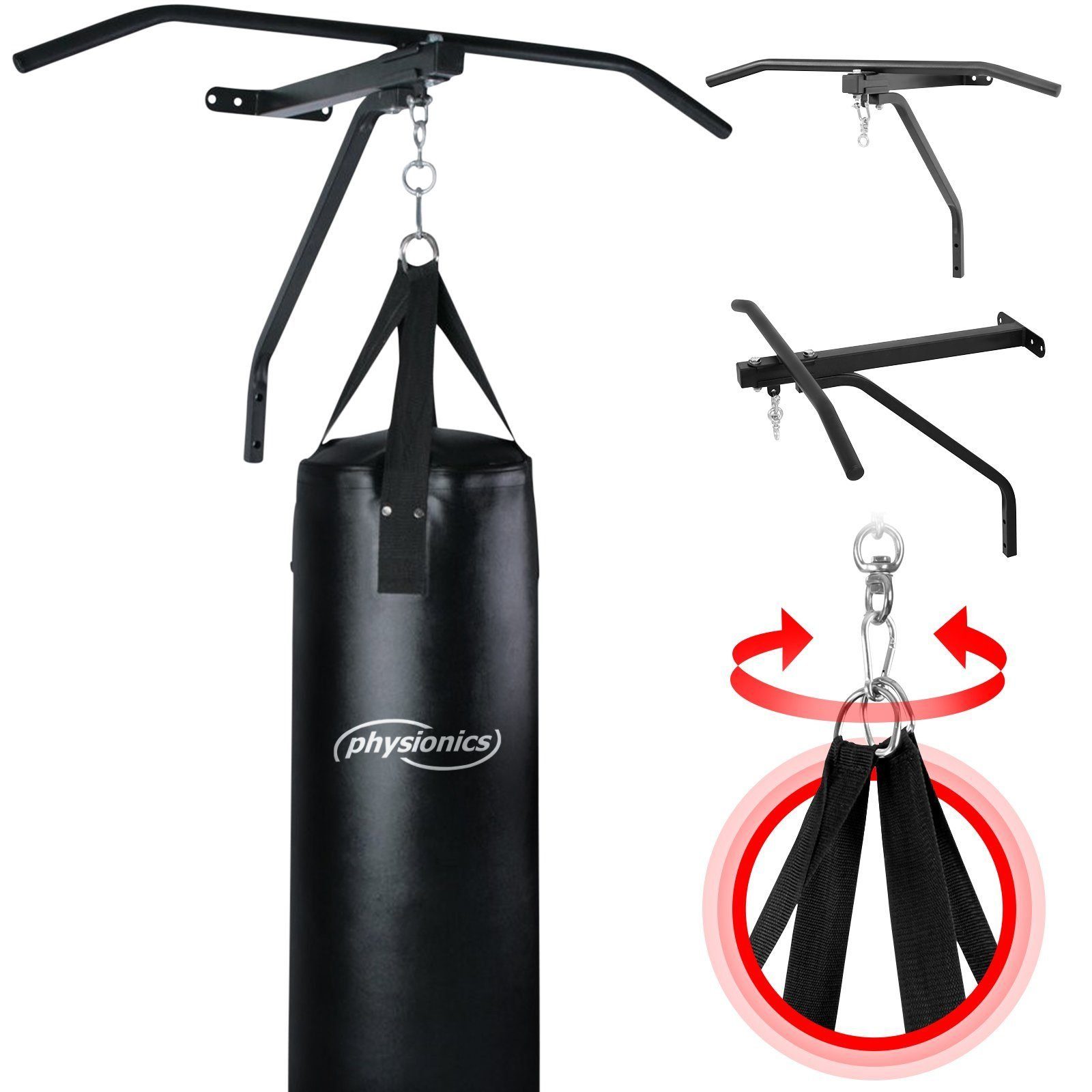 Klimmzugstange Boxsack mit Klimmzugstange Wandhalterung Boxsackhalter Reckstange