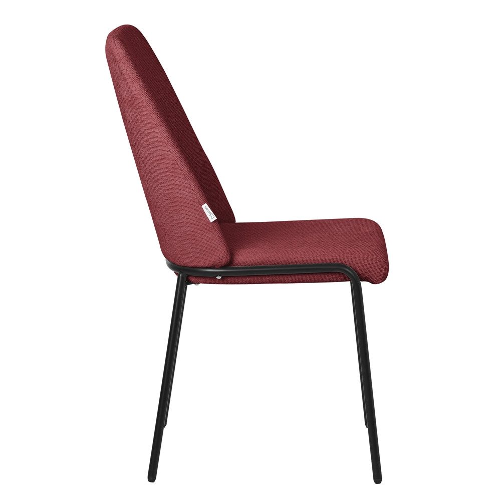 ML-DESIGN Polsterstuhl Esszimmerstühle mit Rückenlehne moderne Design Lounge Küchenstühle (4 St), Esstischstühle 4er Set Rot Küchenstuhl Stahl Polyester bis 120 kg