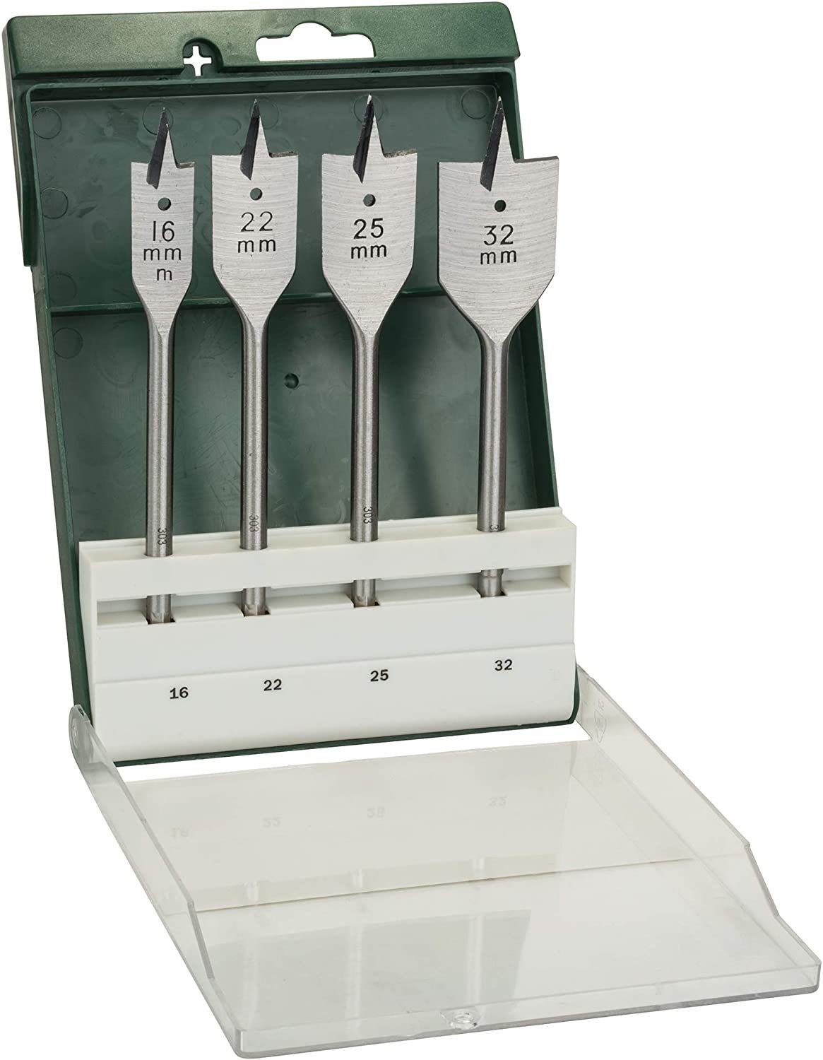 BOSCH Fräsbohrer Bosch 4tlg. Flachfräsbohrer-Set mit 1/4 Zoll-Sechskantschaft