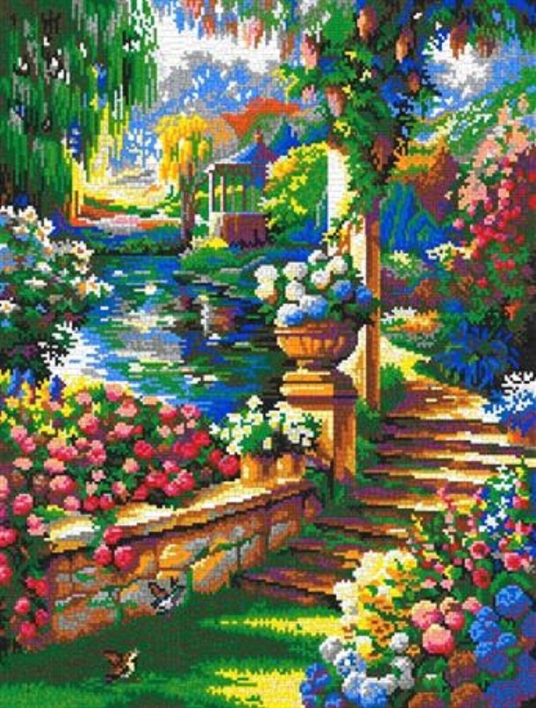 Stick it Головоломки Paradiesgarten, 22000 Пазлыteile, made in Germany, Bildgröße: 99 x 78 cm