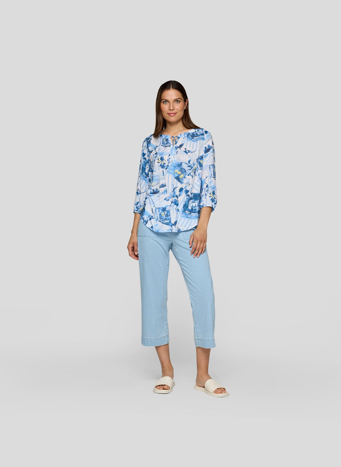 Rabe Hemdbluse Bluse Azur