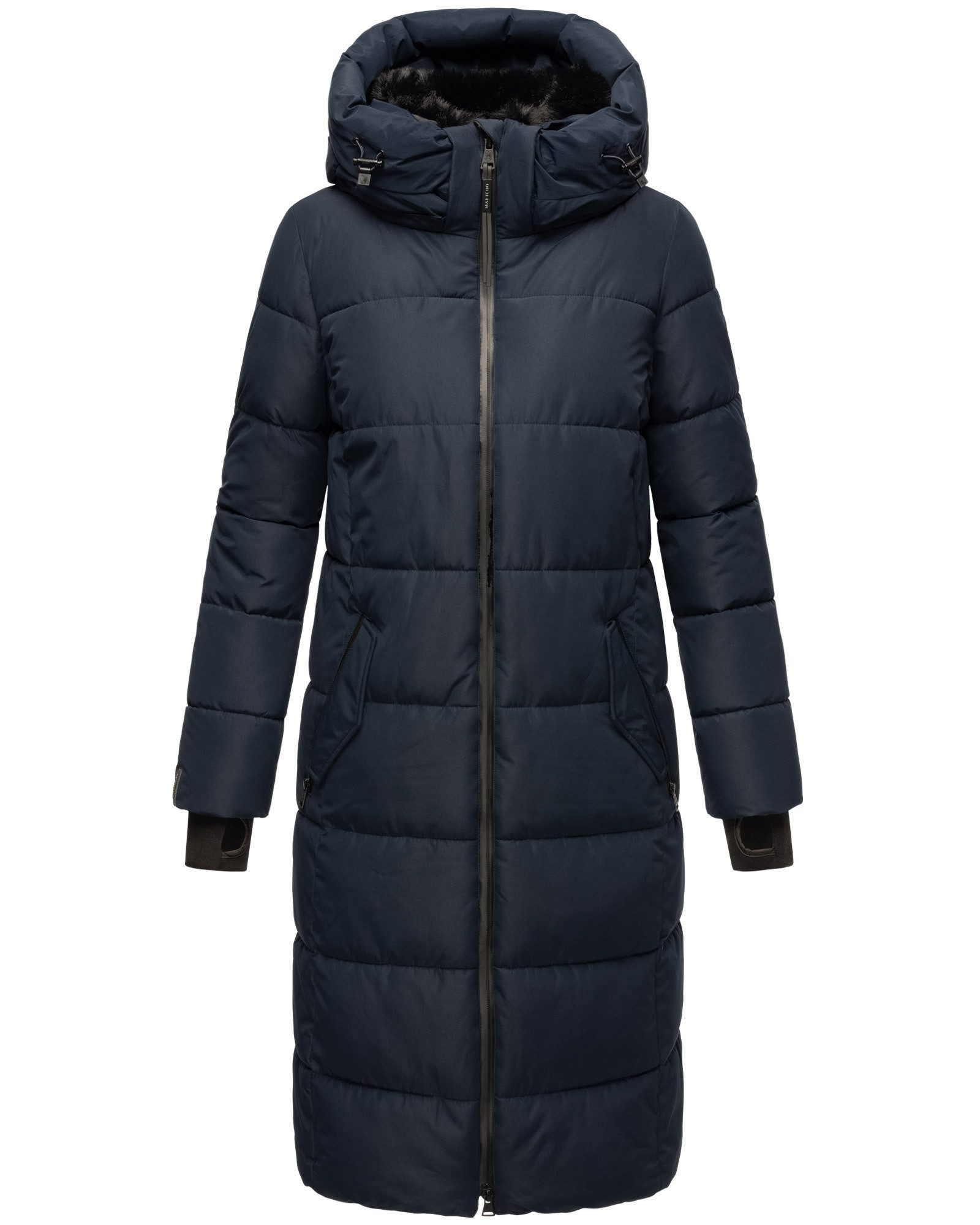 Marikoo Steppjacke Zuraraa XVI langer Winter Mantel gesteppt