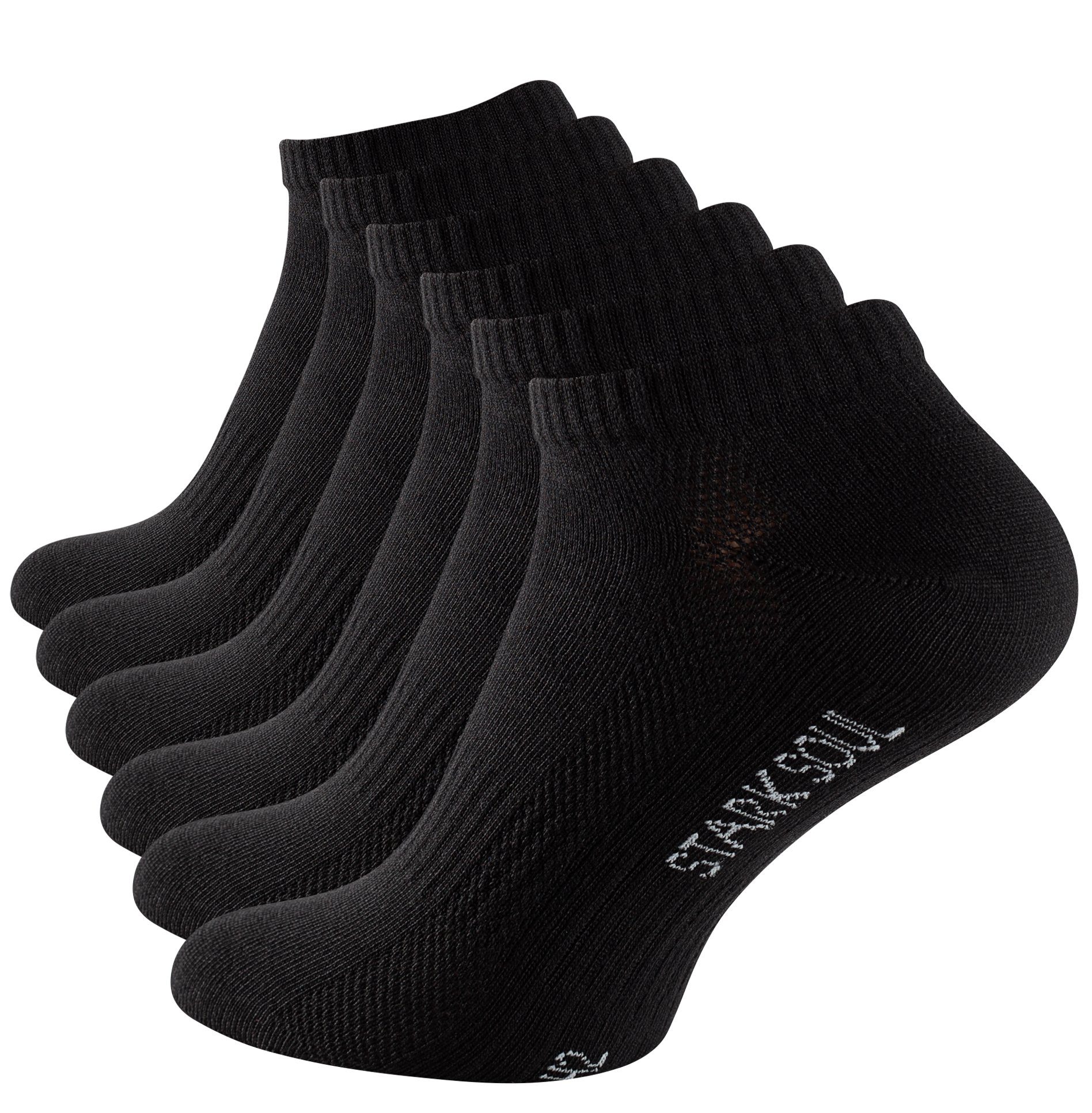 Stark Soul® Sneakersocken Sneaker Socken Mesh gekämmte Baumwolle, Premium Qualität, Unisex 6 Paar