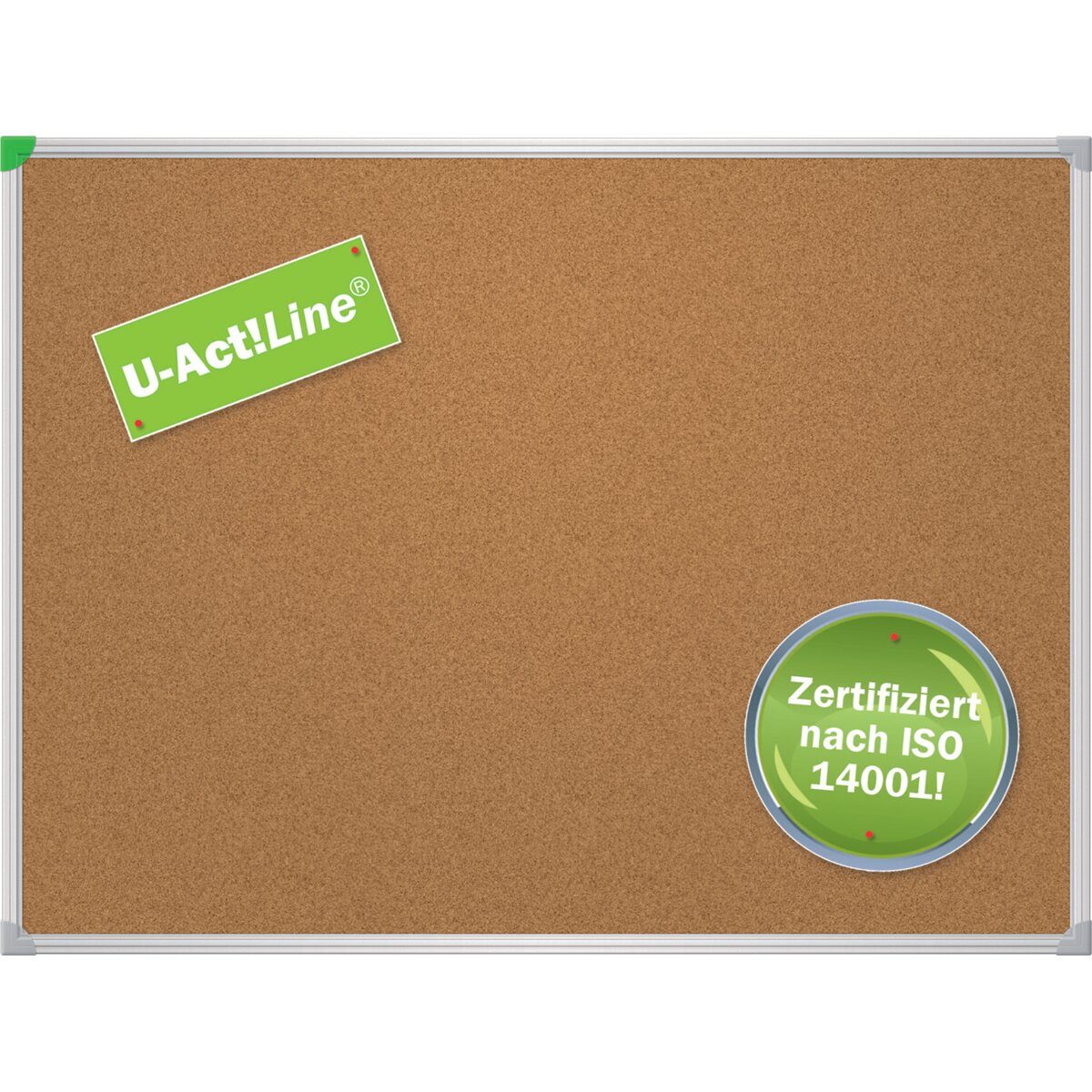 FRANKEN Pinnwand Korktafel U-ActLine 180x120cm