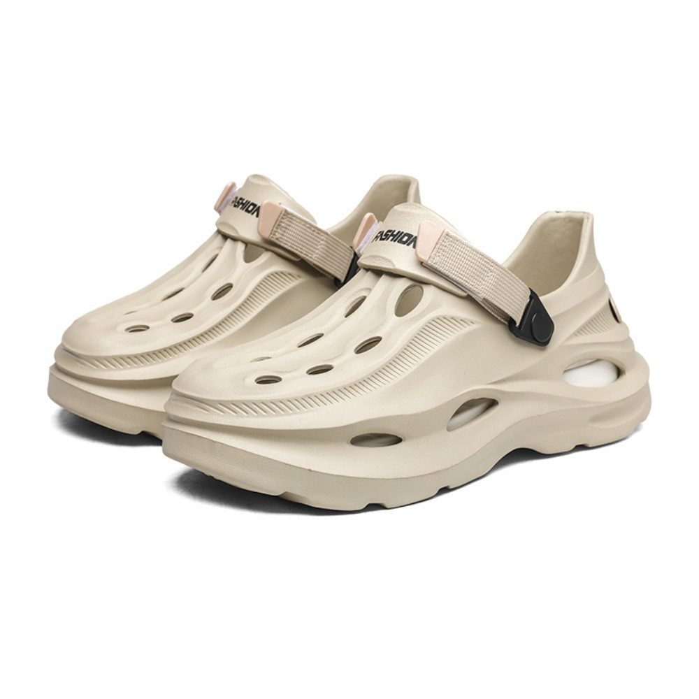 HUSK'SWARE Atmungsaktive Freizeitschuhe Clog (Verstellbarer Fersenriemen, Leicht & bequem) Weiches & flexibles EVA-Material Rutschfeste Sohle