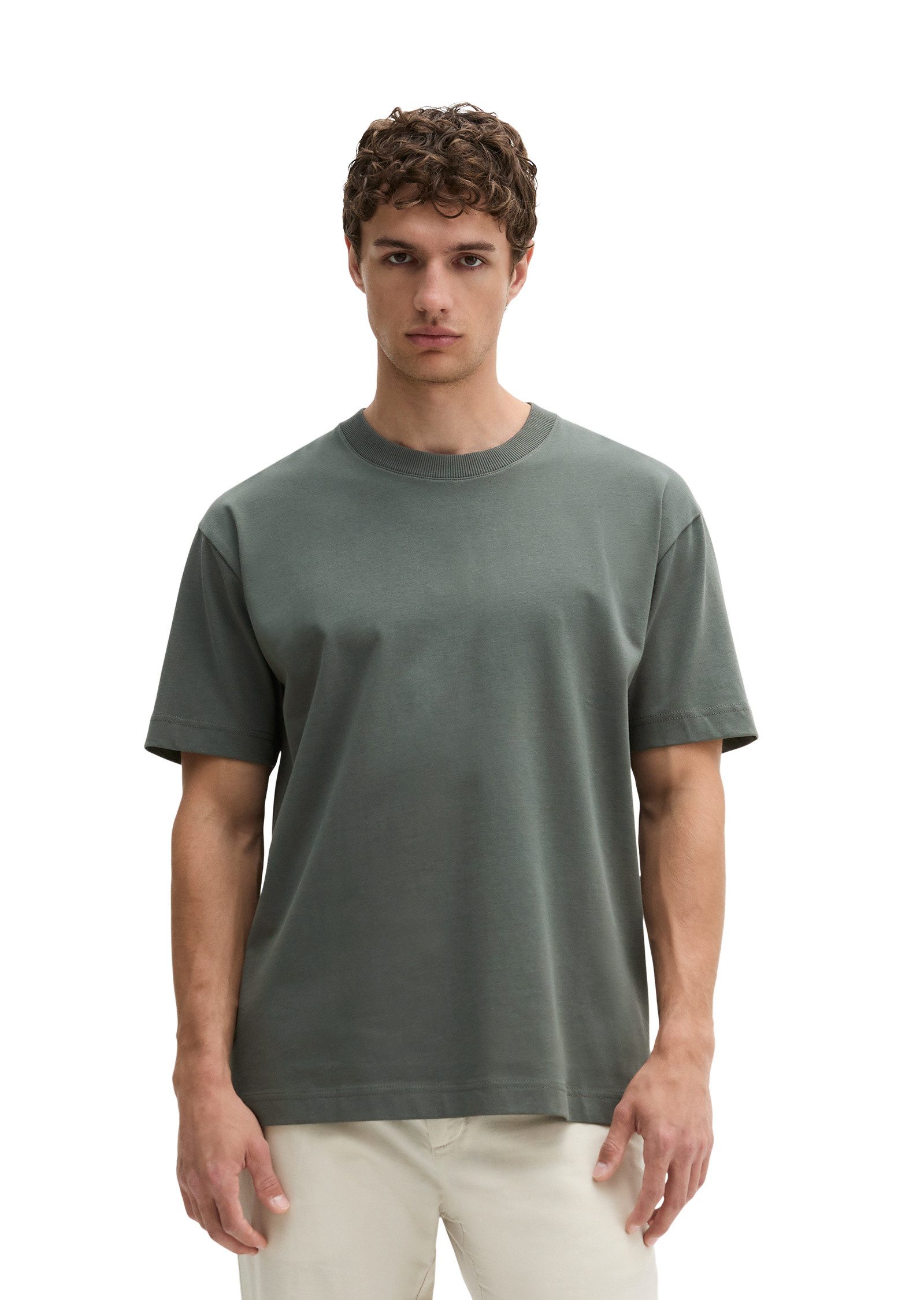 Marc O'Polo T-Shirt aus schwerem Bio-Baumwoll-Jersey