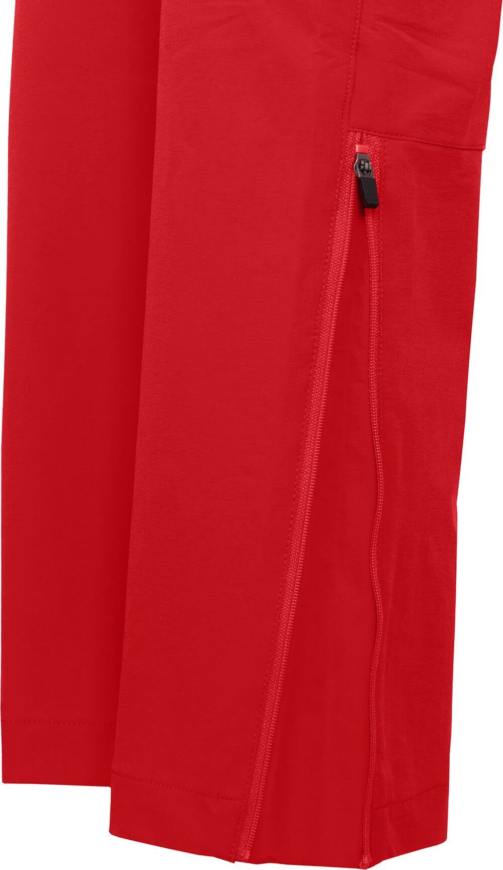 Bergson COMFORT Wanderhose, Damen (slim) VIDAA strapazierfähig, salsarot Kurzgrößen, leicht, Outdoorhose