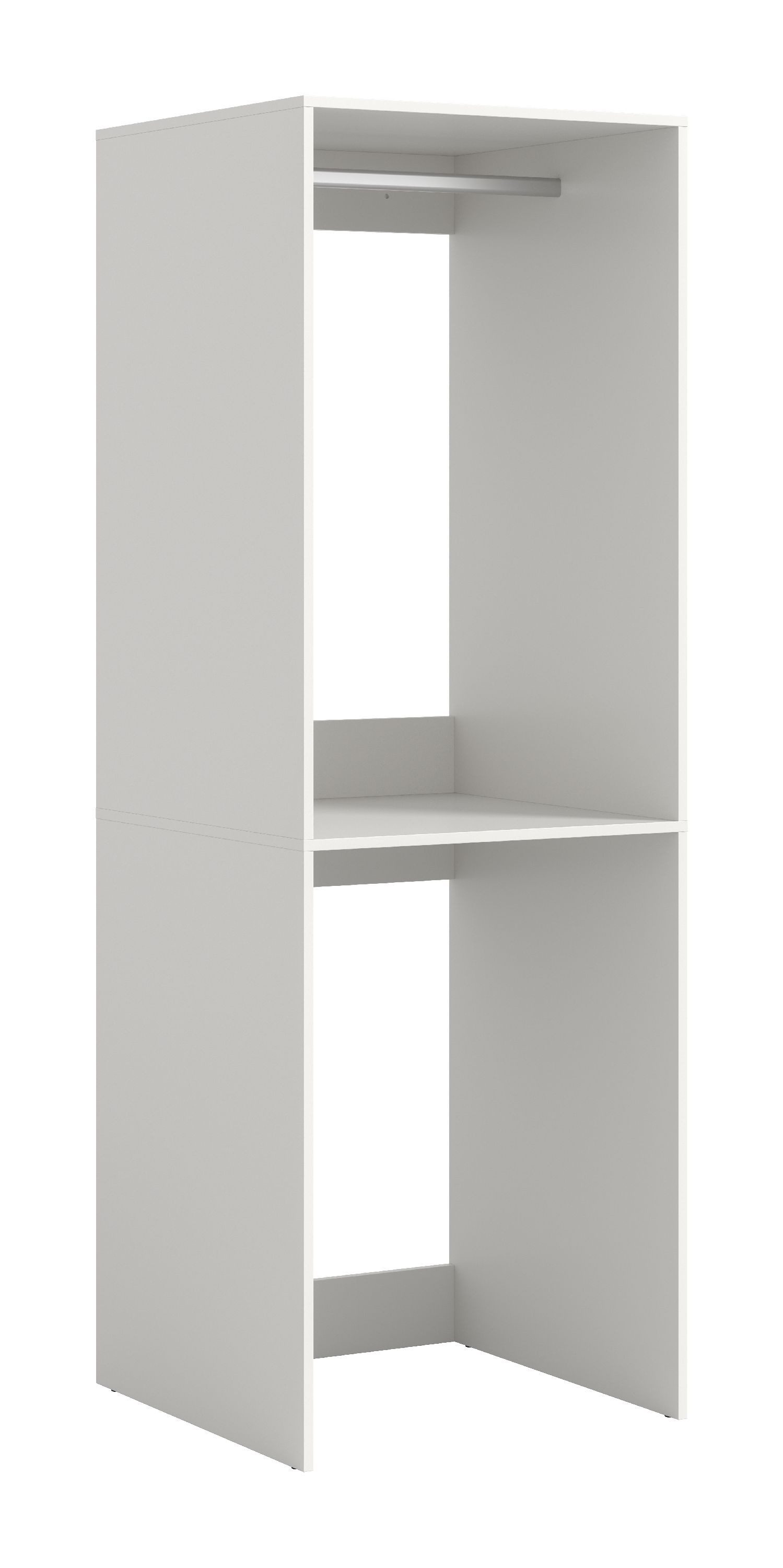 xonox.home Waschmaschinenumbauschrank weiß Nachbildung Melamin beschichtet modern 66x195x66 cm