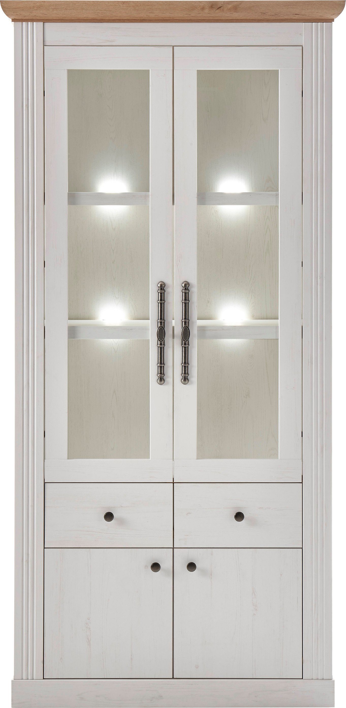 OTTO home Vitrine Westminster S (Höhe ca. 202cm) im romantischen Landhausstil
