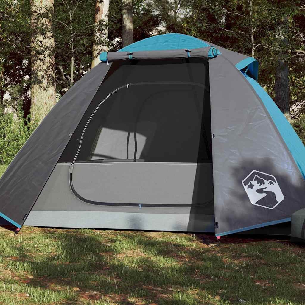 Faltzelt Campingzelt Kuppel 220x133x113 cm Blau