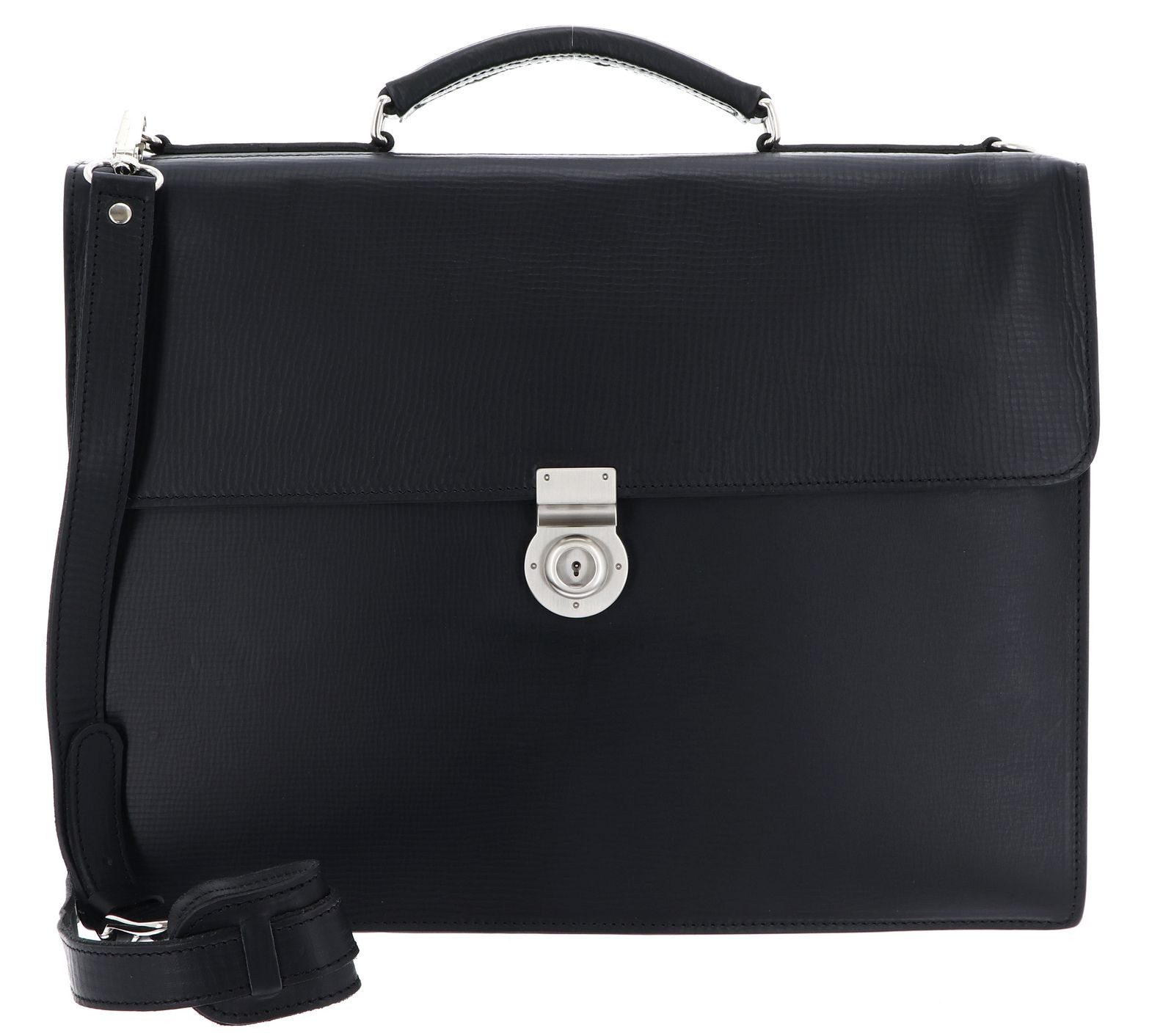 Leonhard Heyden Aktentasche Briefcase 2 Compartments, aus echtem Leder