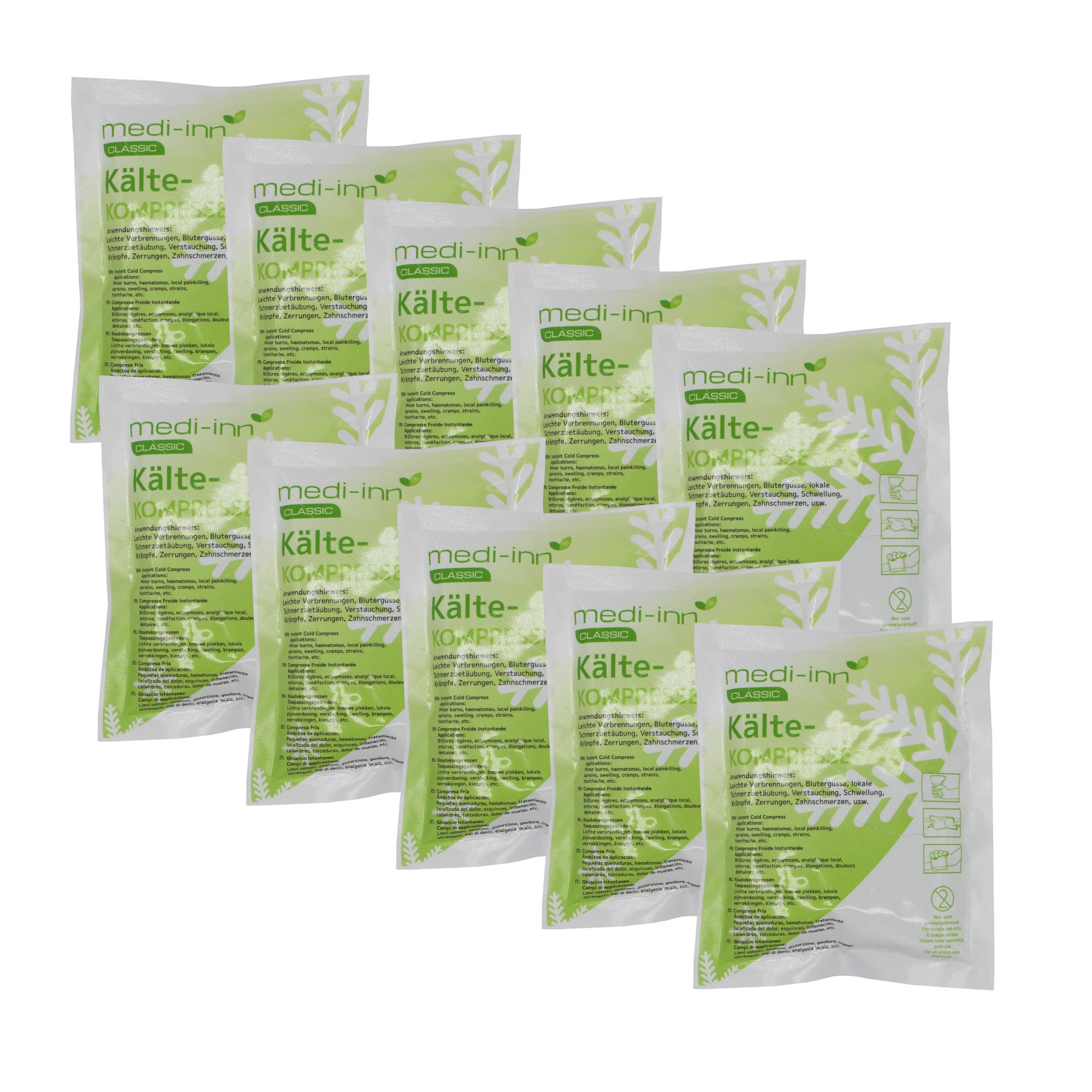 Medi-Inn Kalt-Warm-Kompresse Einmal Kälte-Sofort-Kompresse, 12,7 cm x 15,2 cm, 72 Stück