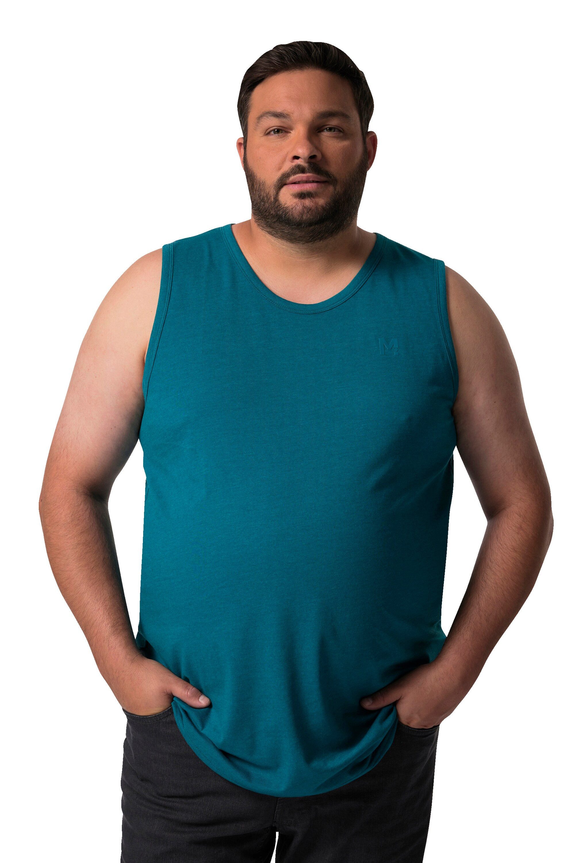 Men Plus T-Shirt Tanktop Basic 2er-Pack Rundhals günstig online kaufen