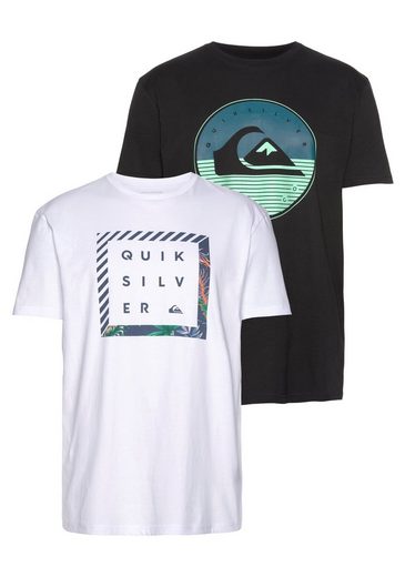 Quiksilver T-Shirt »SHIRIN FUSION SS TEE PACK« (Packung, 2er-Pack)