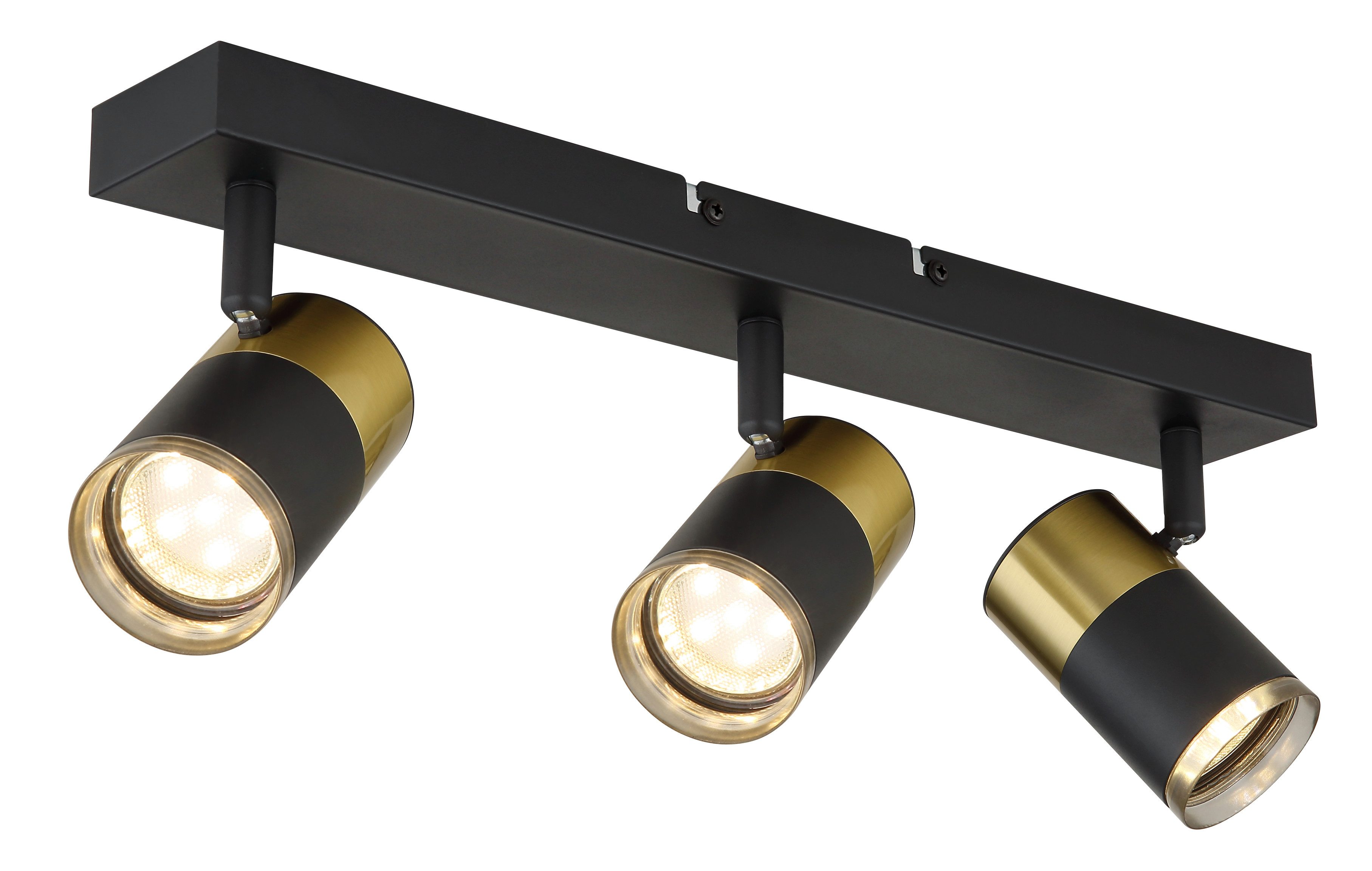 GLOBO LIGHTING Deckenstrahler BRISBON, ohne Leuchtmittel, Deckenspot, Wohnzimmer, Flur, Wohnbereich