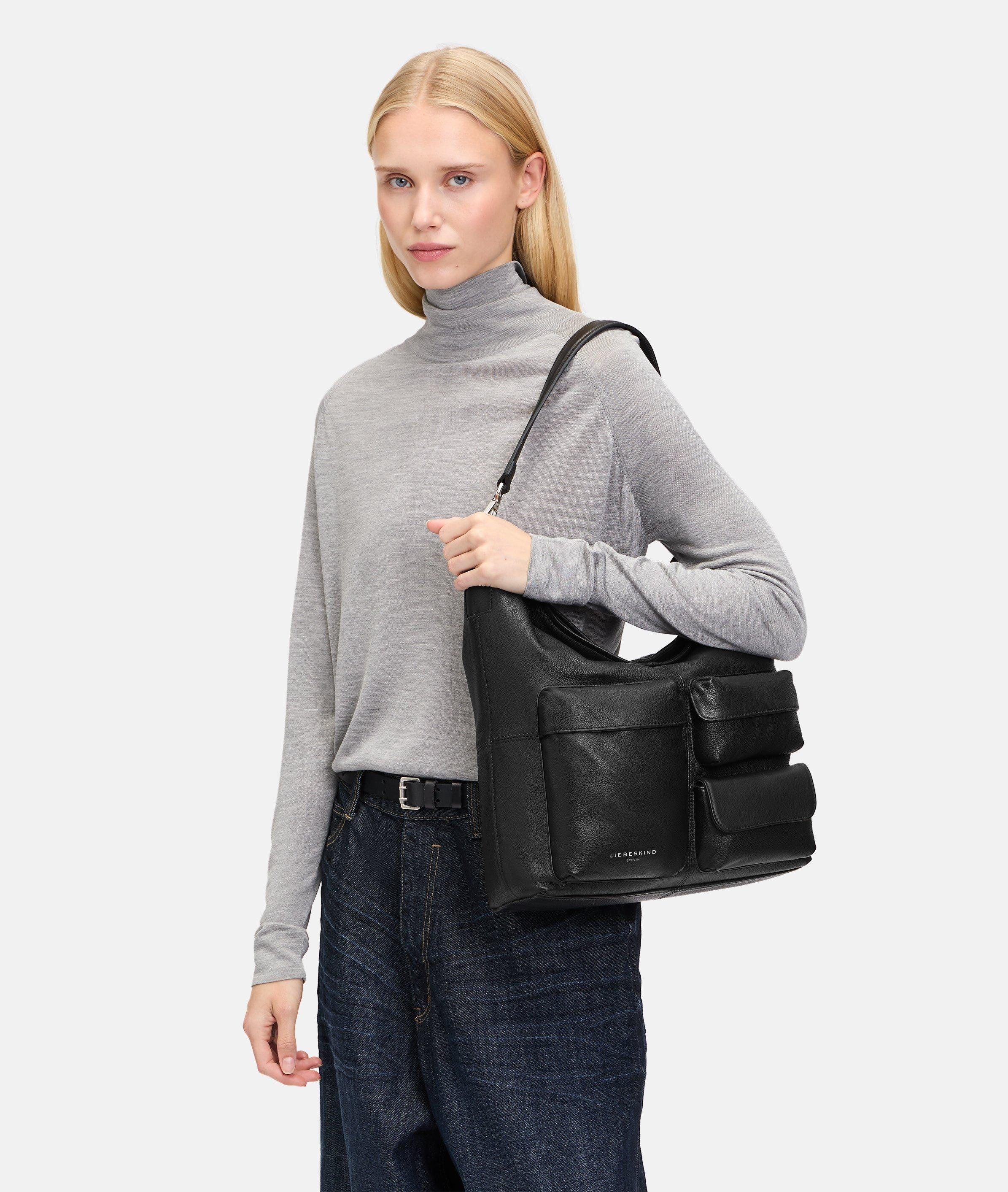 Liebeskind Berlin Schultertasche Archive LK 204 Hobo M, Geräumige Hobo-Bag aus weichem Leder