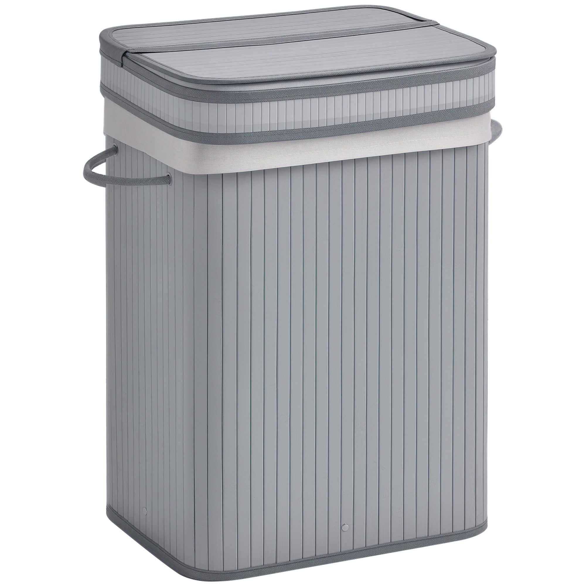 HOMCOM Wäschekorb 70 L Wäschesammler mit Griffen, herausnehmbarer Wäschesac günstig online kaufen