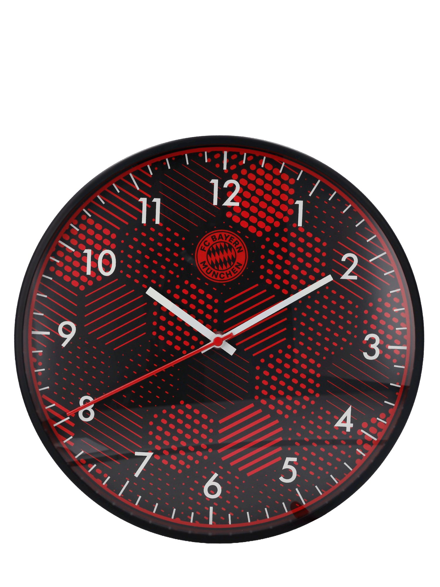 FC Bayern München Wecker FC Bayern München, Wanduhr Glow in the dark Ø 30 cm, Schwarz