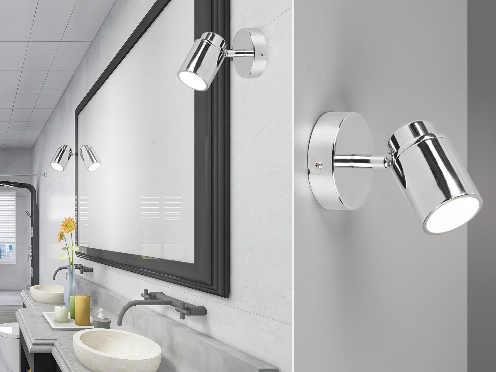 TRIO Leuchten LED Wandstrahler, Dimmfunktion, LED günstig online kaufen
