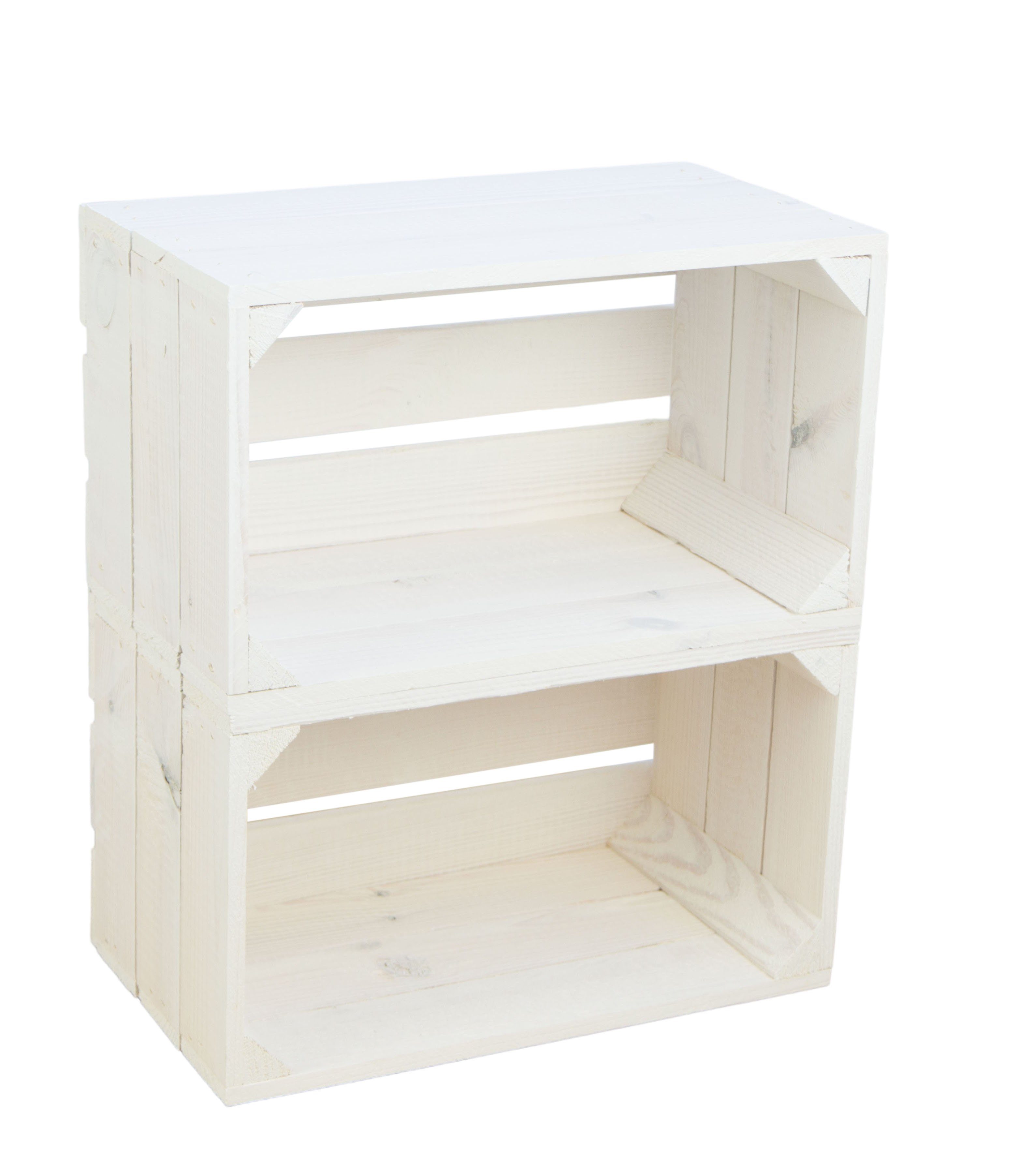 Kistenkolli Altes Land Allzweckkiste Regalkiste "Hilde" weiß ohne (Spar-Set günstig online kaufen