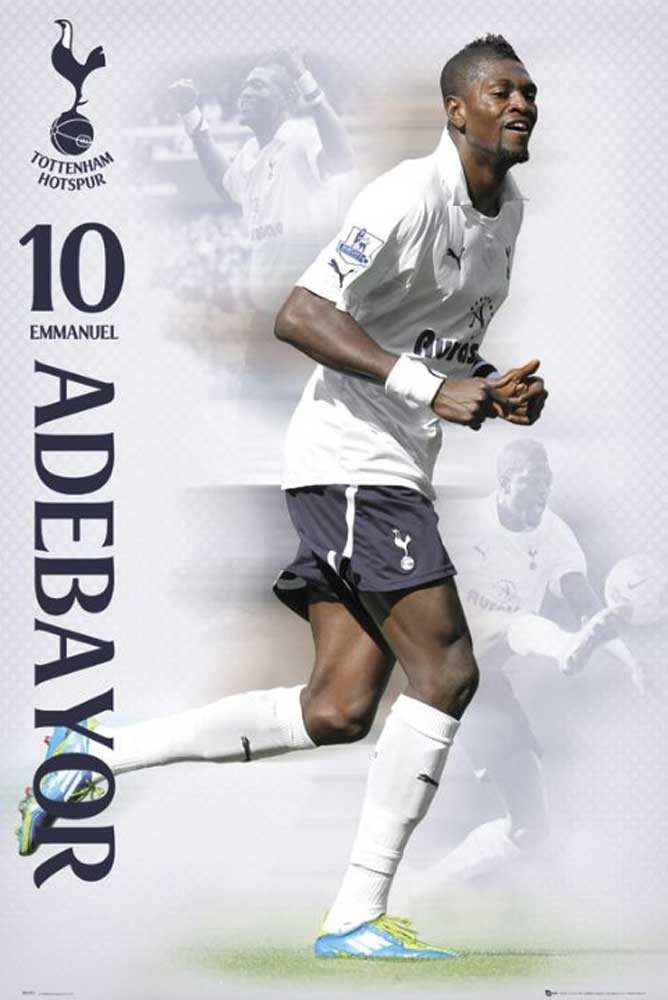 Poster Fussball - Poster - Tottenham Hotspurs - Adebayor 11/12