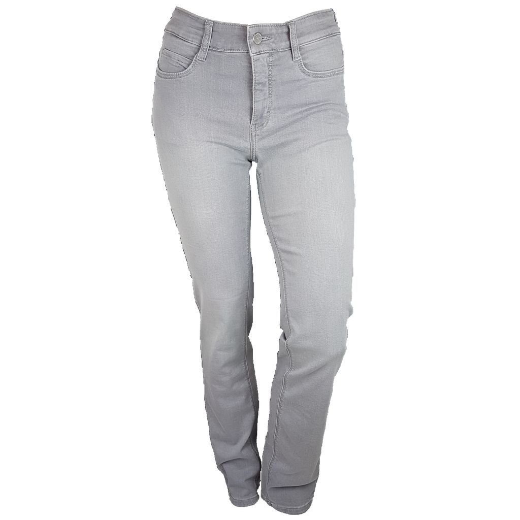 MAC Straight-Jeans »MAC Dream Damen Jeanshose hellgrau washed 91,5% Baumw.  6% PE 2,5% Elasthan 42545«