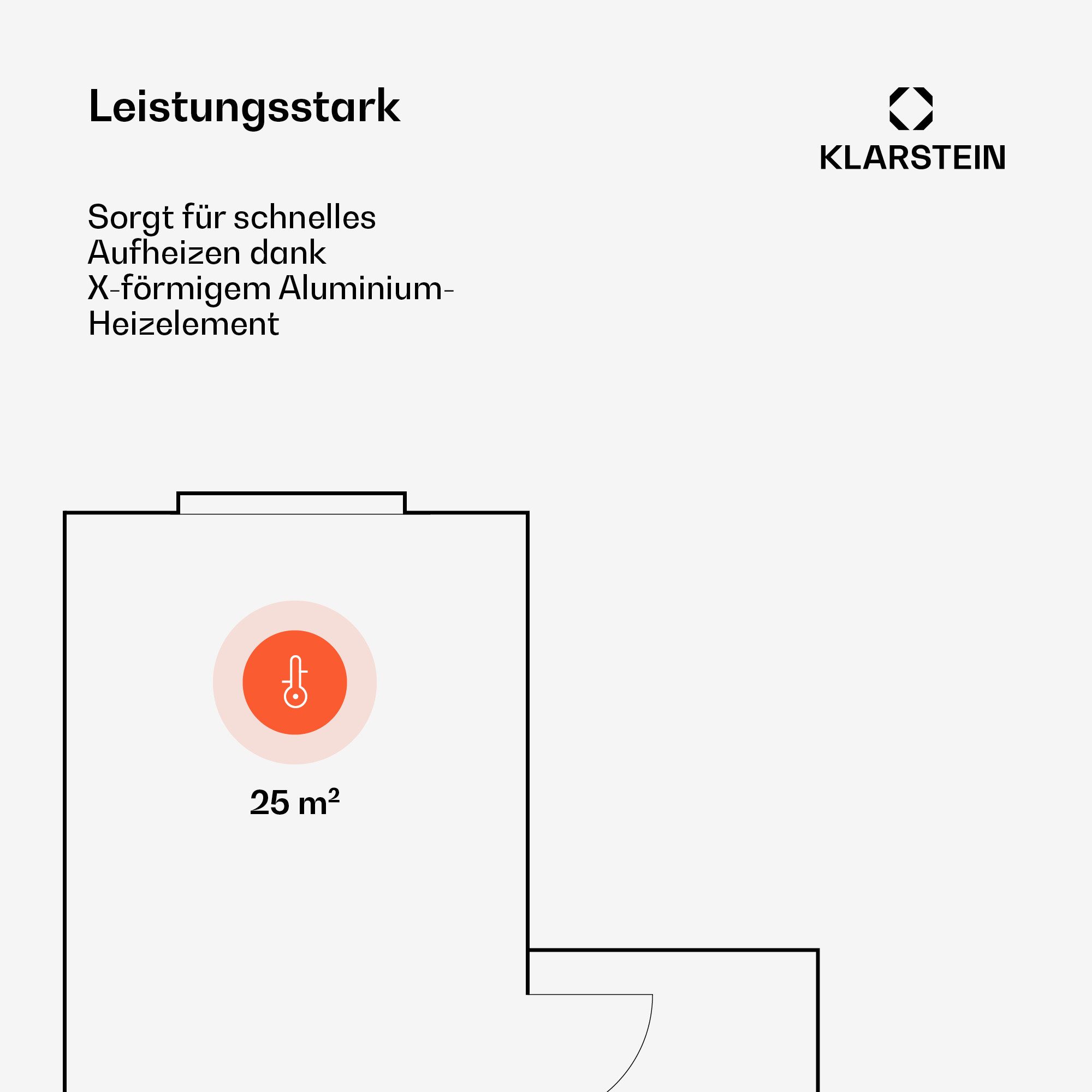 Klarstein Heizstrahler Bansin Smart 2500, elektrische Konvektor Heizung Elektrokoheizung elektrischer Heizkörper – Bild 4 von 5