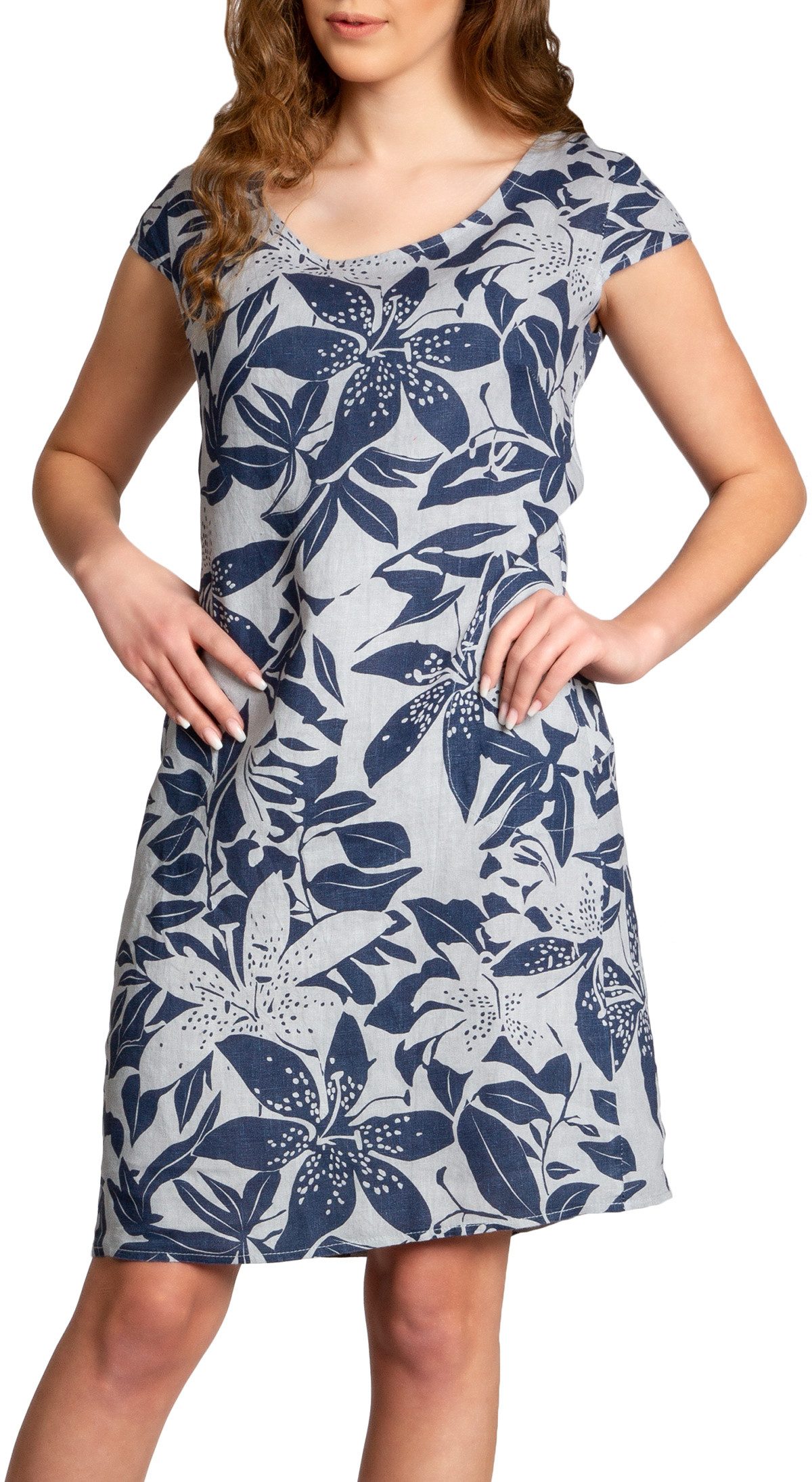 Caspar Sommerkleid SKL026 knielanges elegantes Damen günstig online kaufen
