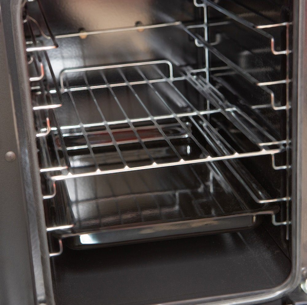 GURARI Induktions-Standherd Retro Elektro Standherd 90 cm, Range Coocker mit FLEX Induktion E 913 DF RU BL., mit 1-fach-Teleskopauszug