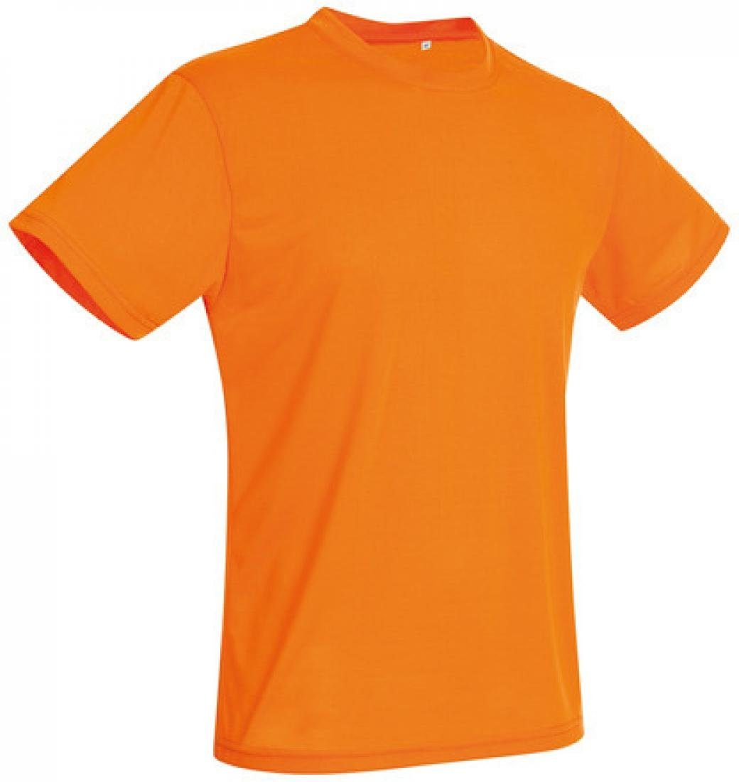Stedman Trainingsshirt Crew Neck Herren Sport T-Shirt Active Cotton Touch