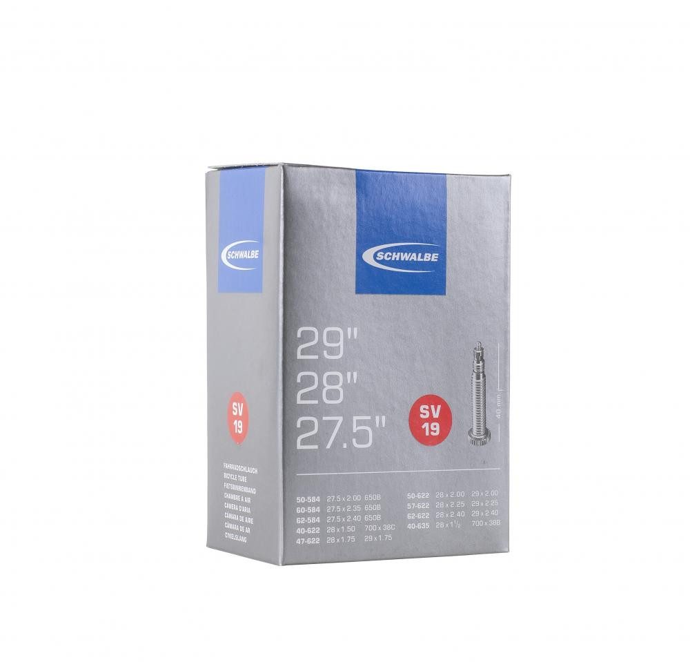 Schwalbe Fahrradschlauch Schwalbe SV19 Fahrradschlauch 40/62-584/635 - Butyl-Ersatzschlauch für