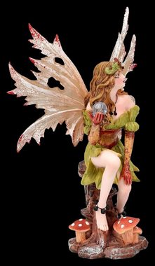 Figuren Shop GmbH Fantasy-Figur Elfen Figur - Herbstliche Elara - Fantasy Dekoration Dekofigur Fee