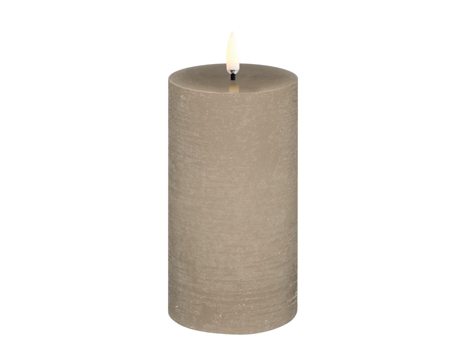 UYUNI Lighting LED-Kerze Pillar LED-Kerze Rustic sandstone 15cm