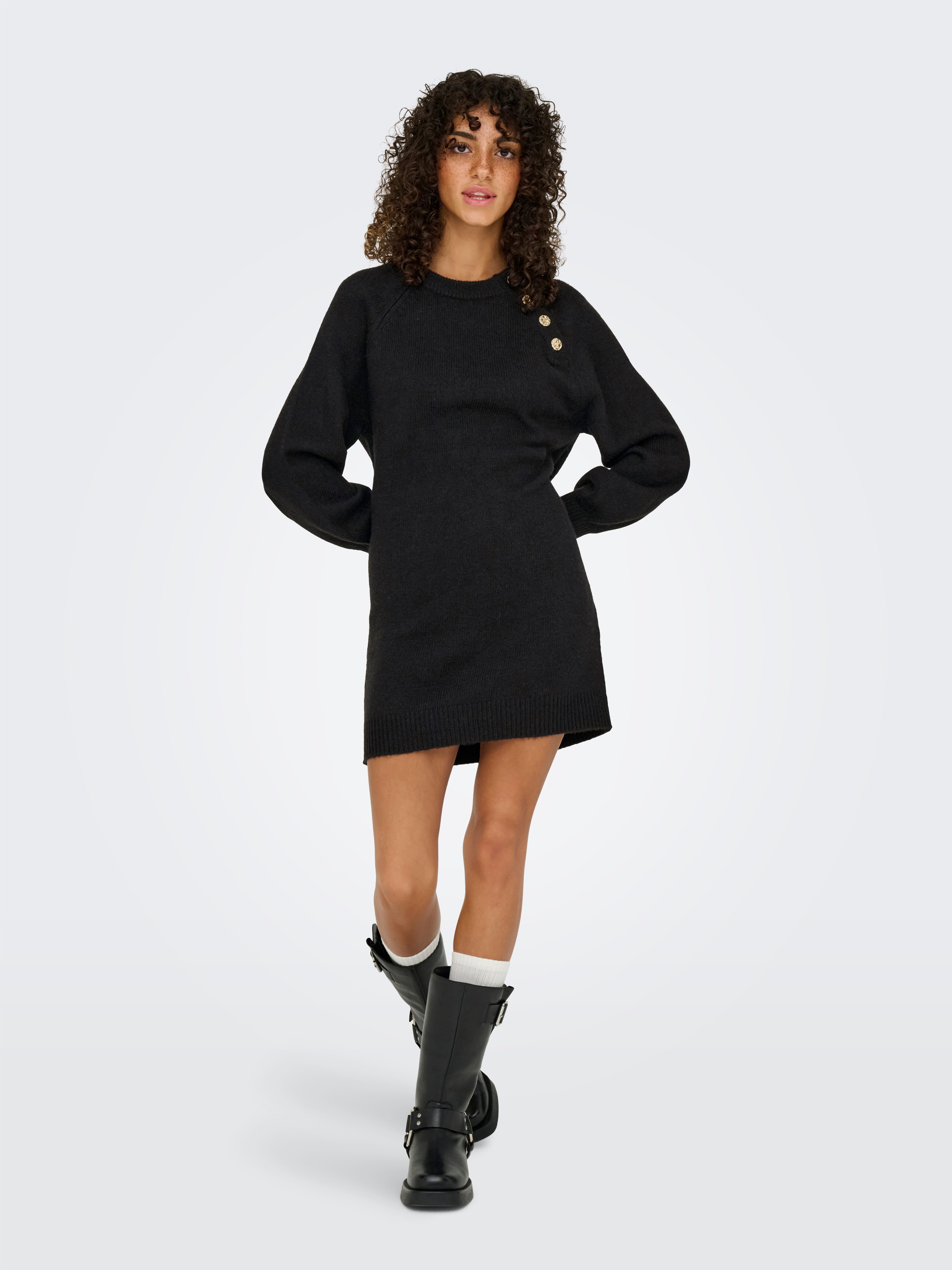 ONLY Strickkleid ONLEMMA LIFE LS BUTTON ONEC DRESS CC KNT mit Zierknöpfen – Bild 4 von 5