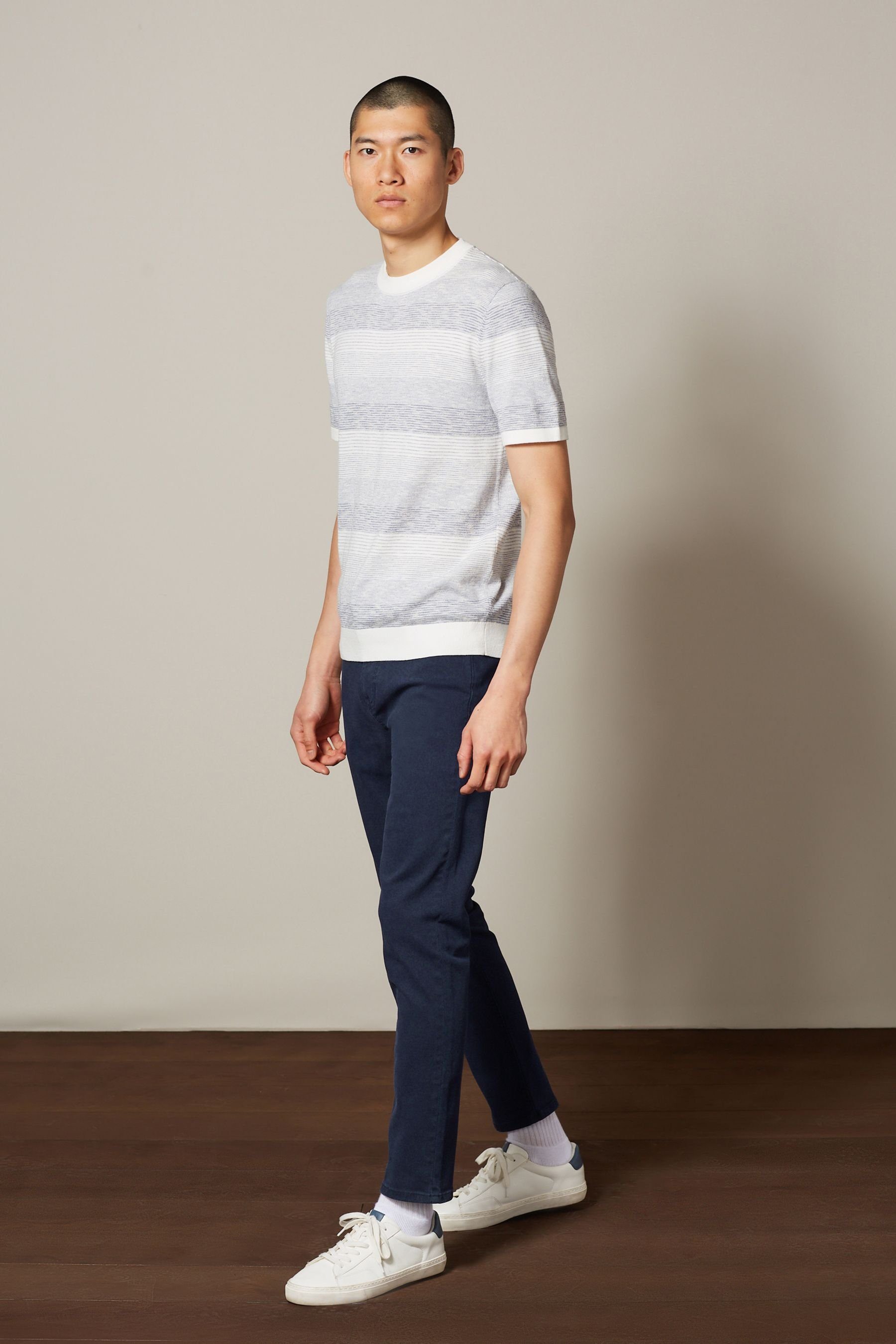 Gefärbte Fit Stretch-Jeans Navy Next Slim-fit-Jeans (1-tlg) Slim