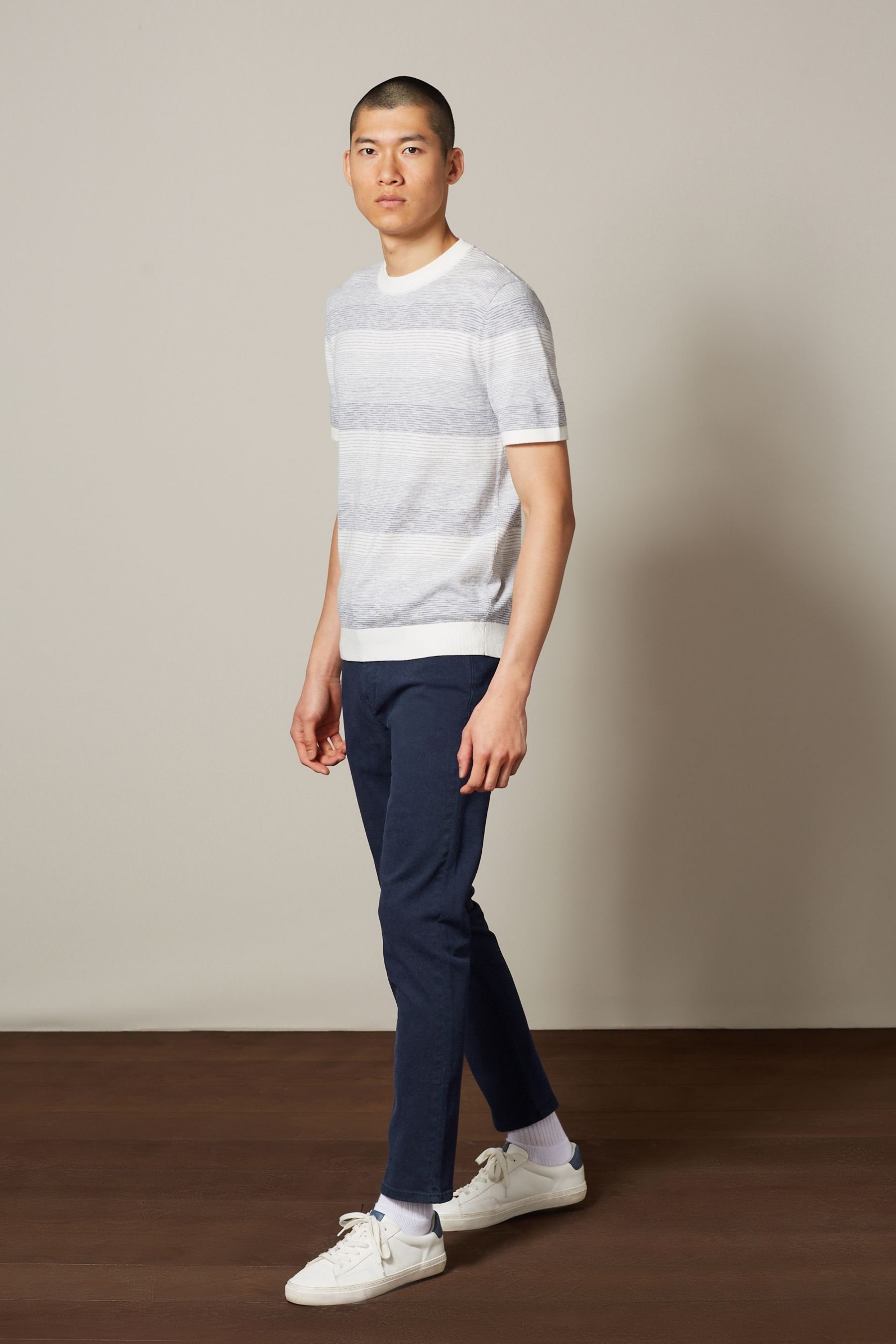 Slim Navy Next Gefärbte (1-tlg) Stretch-Jeans Slim-fit-Jeans Fit