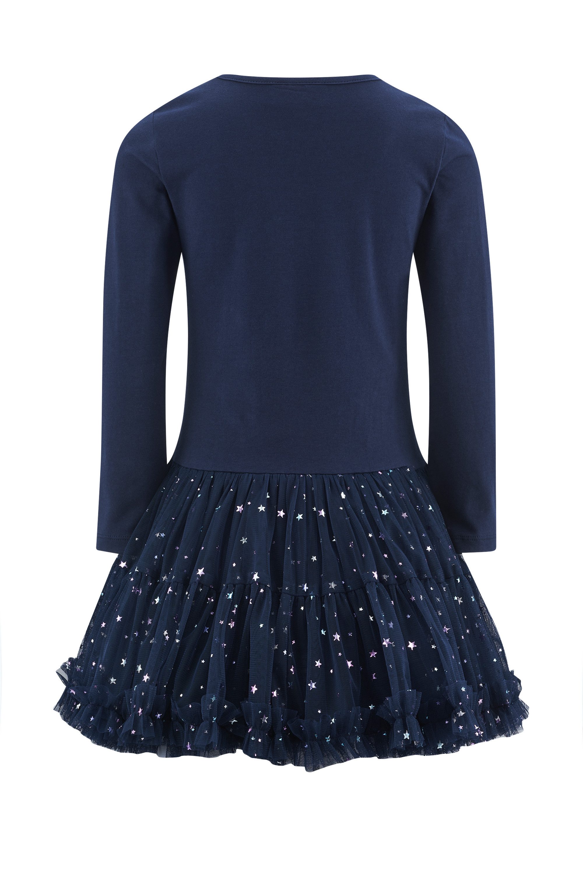 happy girls Jerseykleid Baumwolle mit Stretch, Tüllrock, Glitzerdetails – Bild 2 von 5