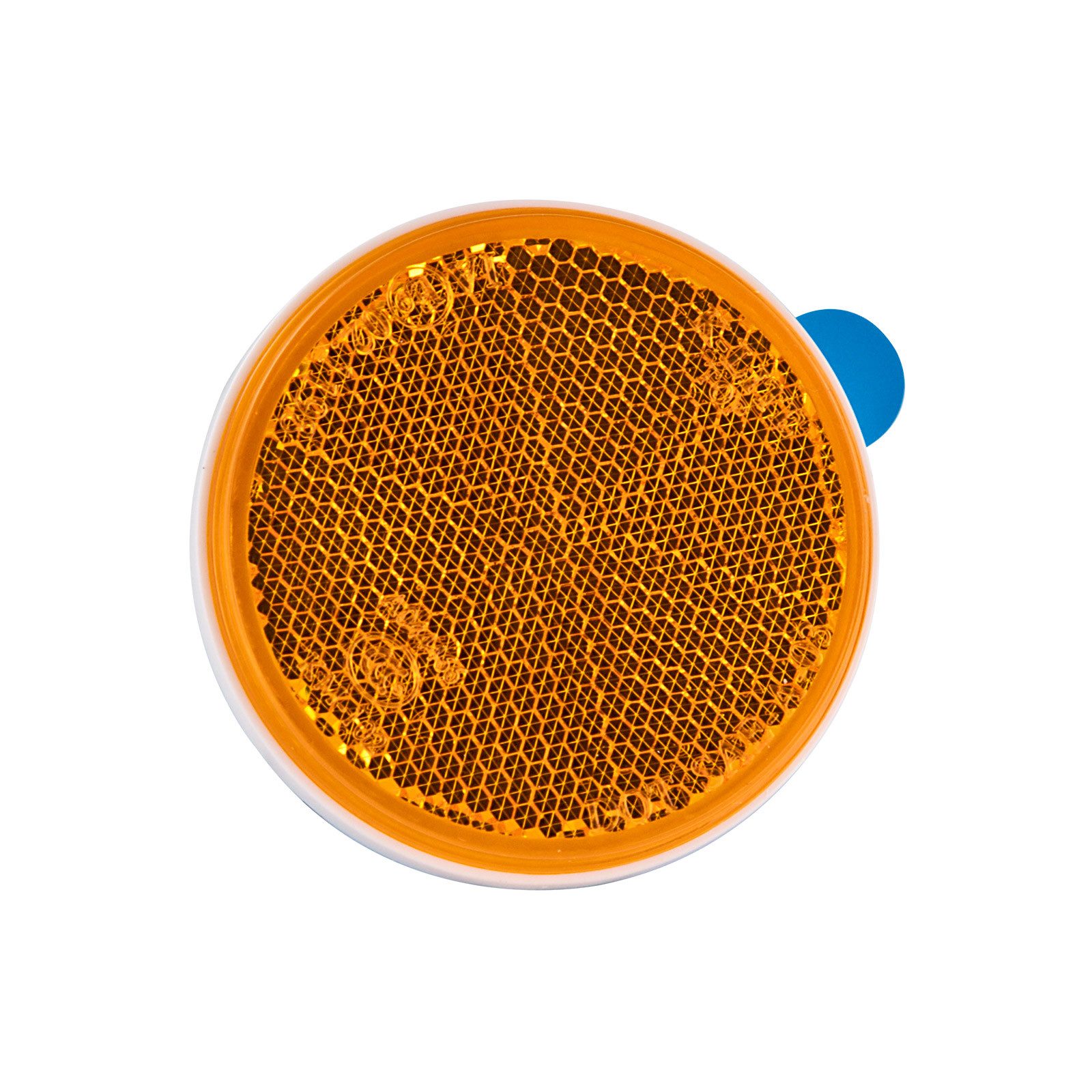 DEMA KFZ-Ersatzleuchte Rückstrahler "rund" gelb selbstklebend