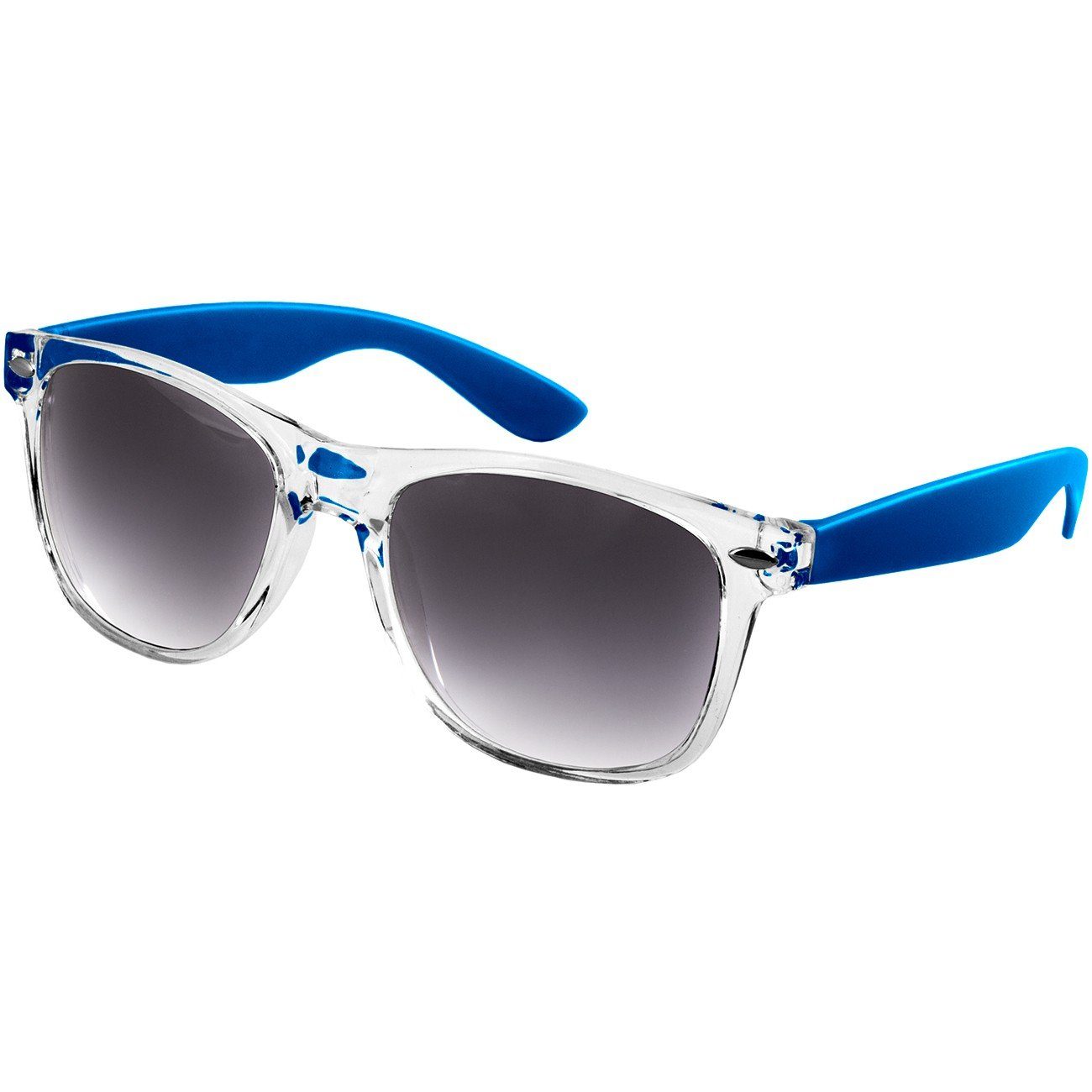 Caspar Sonnenbrille SG017 Damen RETRO Designbrille blau / schwarz getönt
