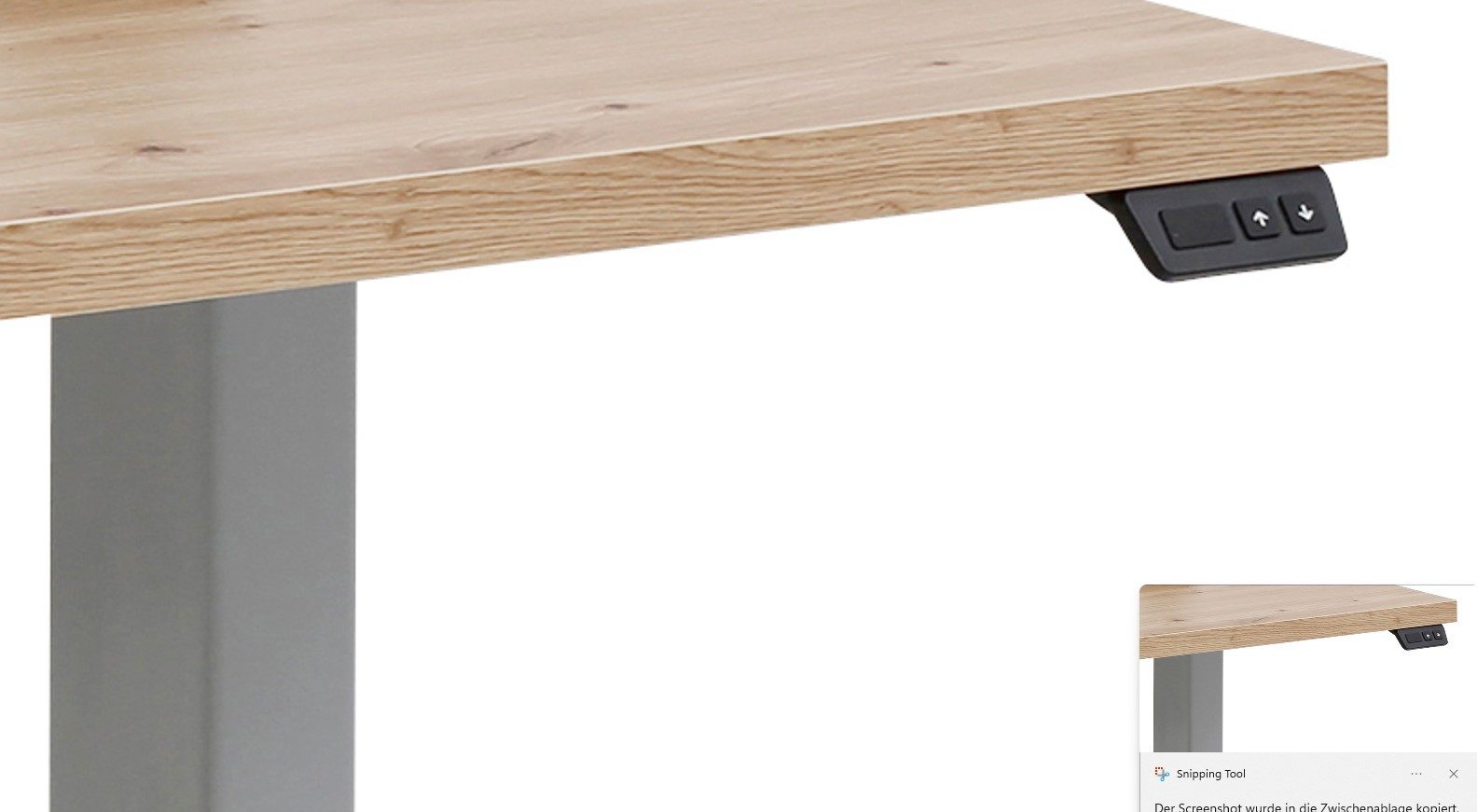 Maja Möbel Kinderschreibtisch mitwachsender elektrischer Schreibtisch edjust, weiß, sehr stabil (Tisch), Tiefe 72cm, Platte mit kratzfester Beschichtung, hochwe – Bild 4 von 5