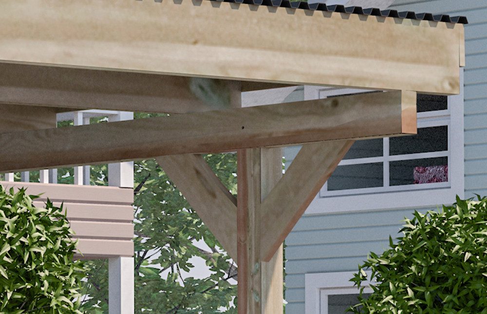 weka Doppelcarport 616, BxT: 500x500 cm, 225 cm Einfahrtshöhe