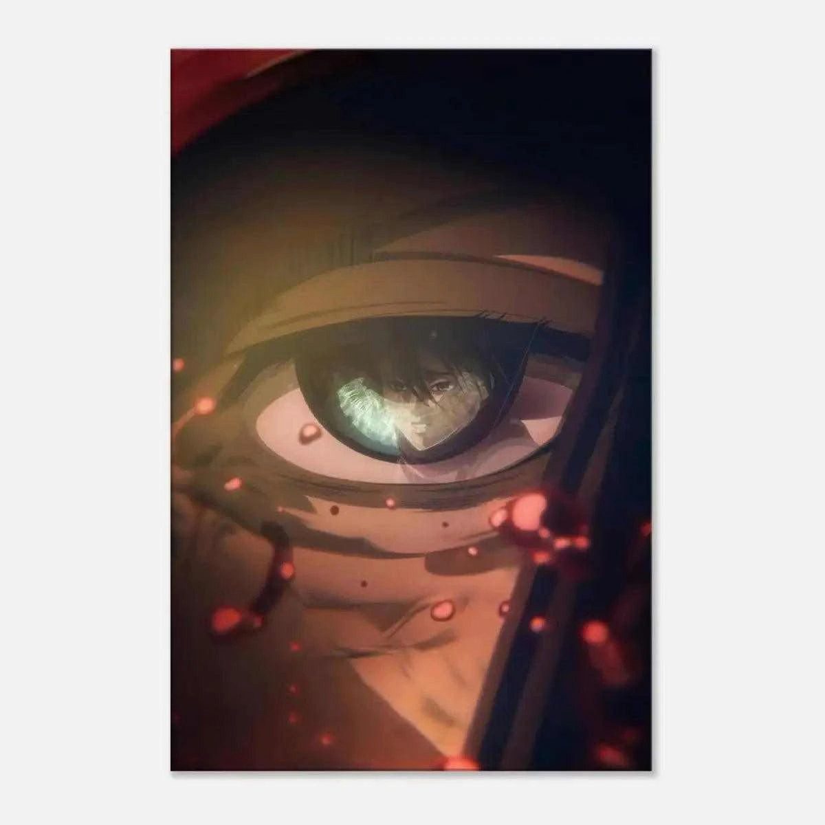 Wanddekoobjekt Last View of Eren Jaeger - Attack on Titan - Anime Leinwandbild