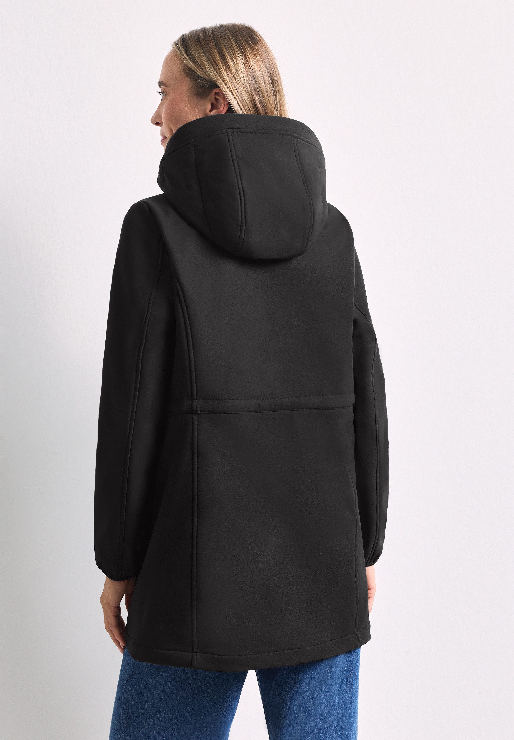 STREET ONE Softshelljacke mit Tunnelzug im Bund zum Taillieren
