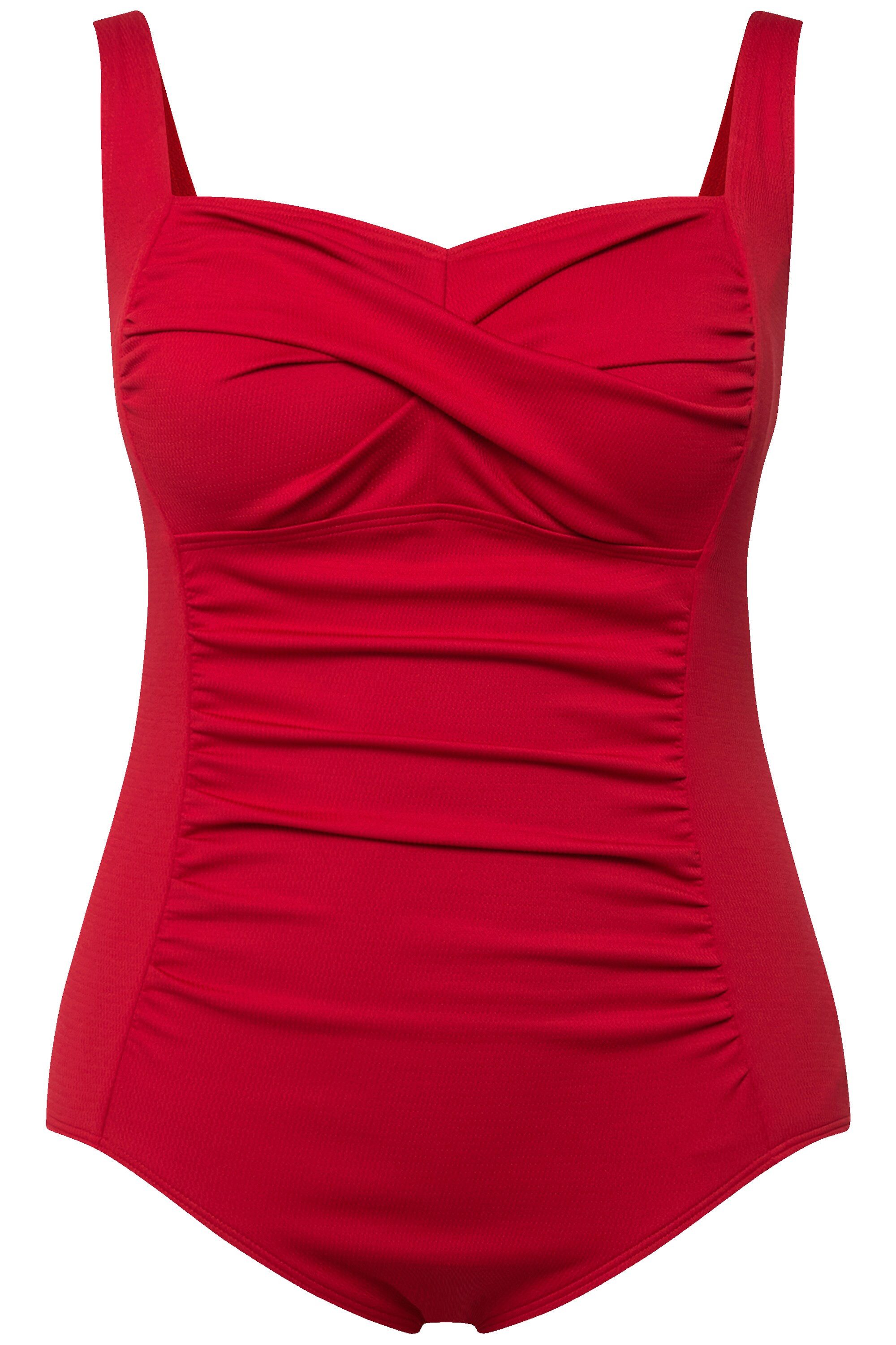 Ulla Popken Badeanzug Badeanzug Drapierung feine günstig online kaufen
