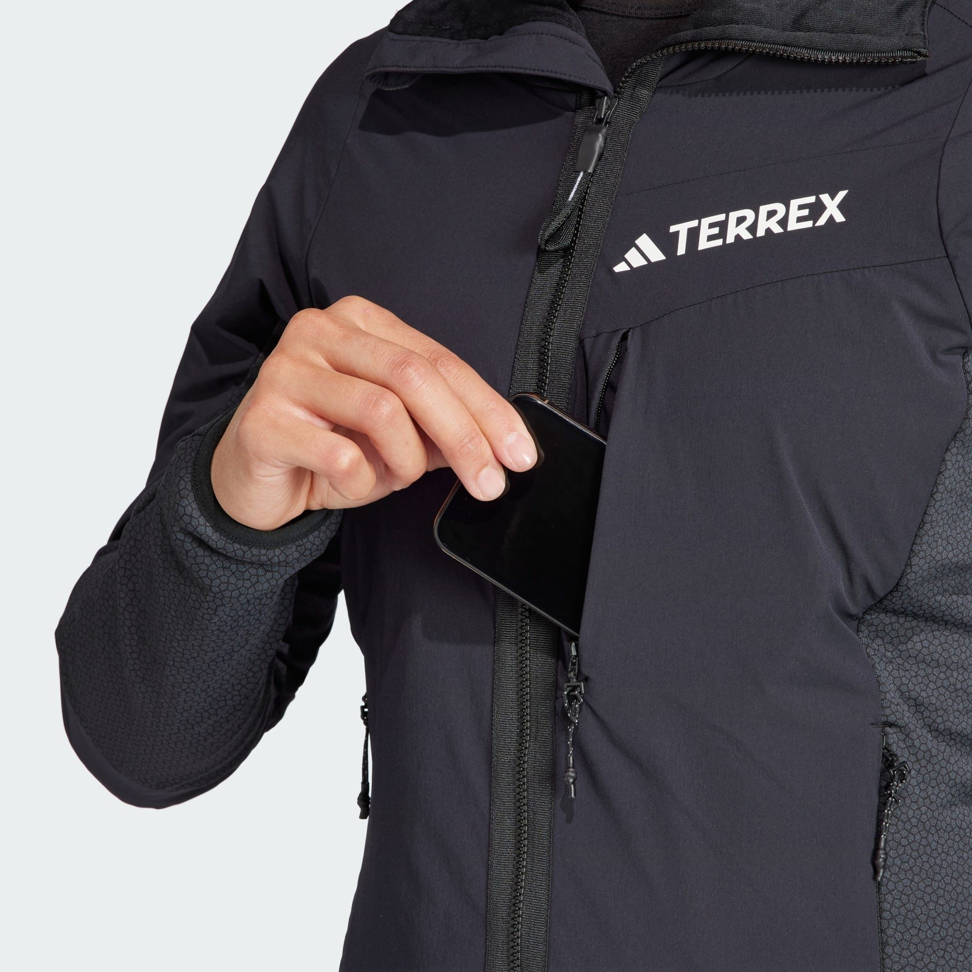 TERREX HOODED Fleecejacke FLEECEJACKE TERREX adidas TECHROCK WIND