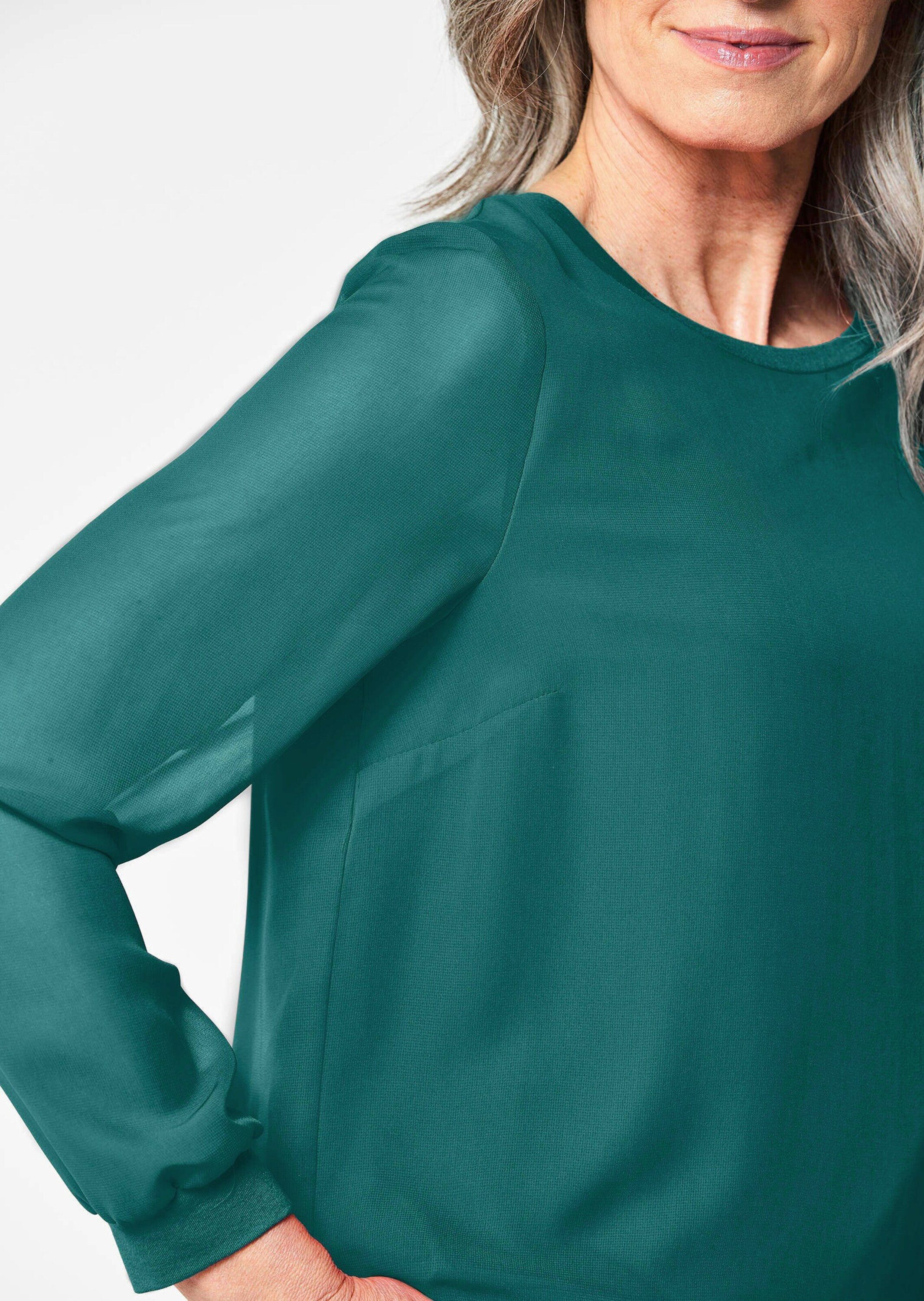 GOLDNER Klassische Bluse Schlupfbluse